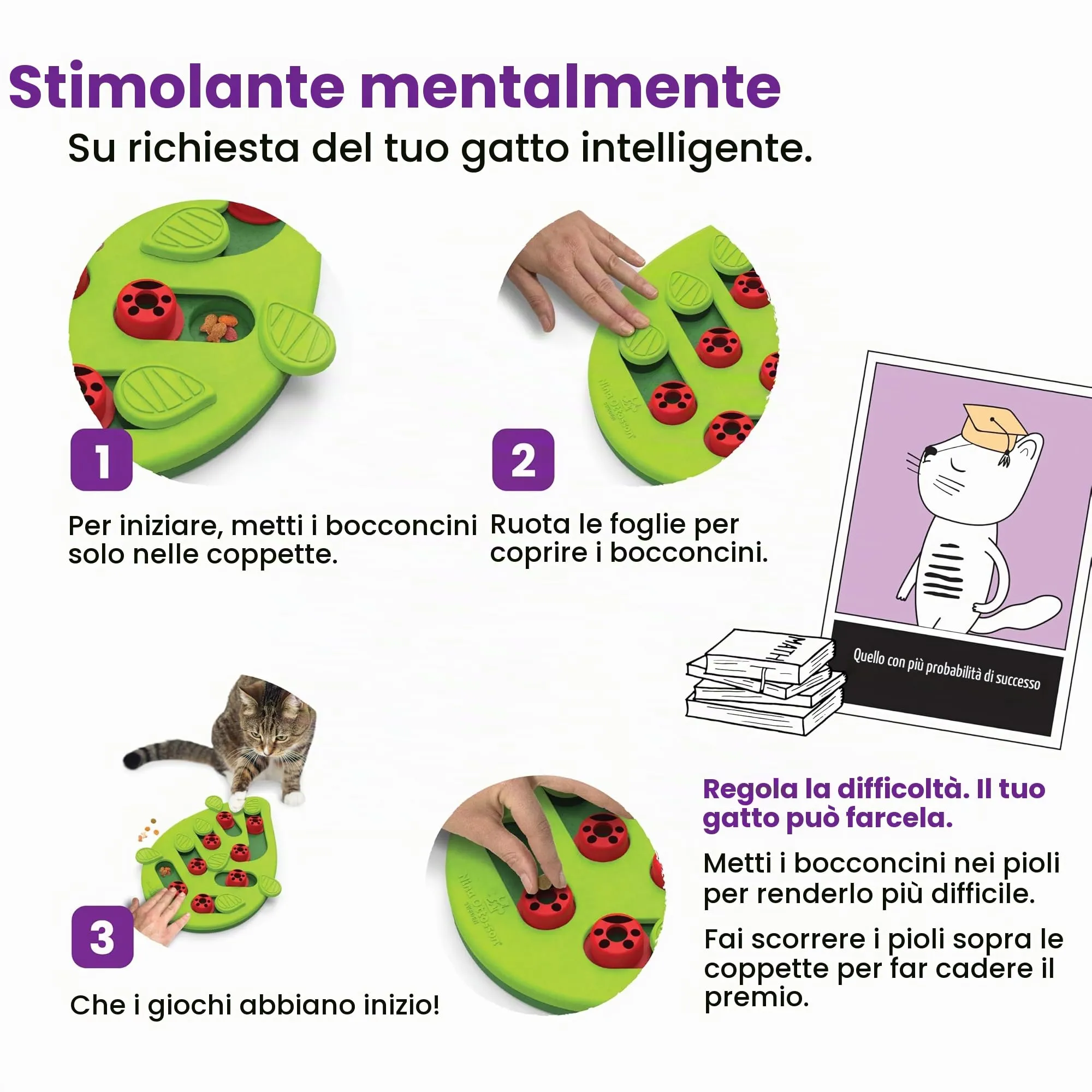 Catstages Nina Ottosson Buggin Out Gioco Rompicapo Interattivo per Gatti - immagine 6