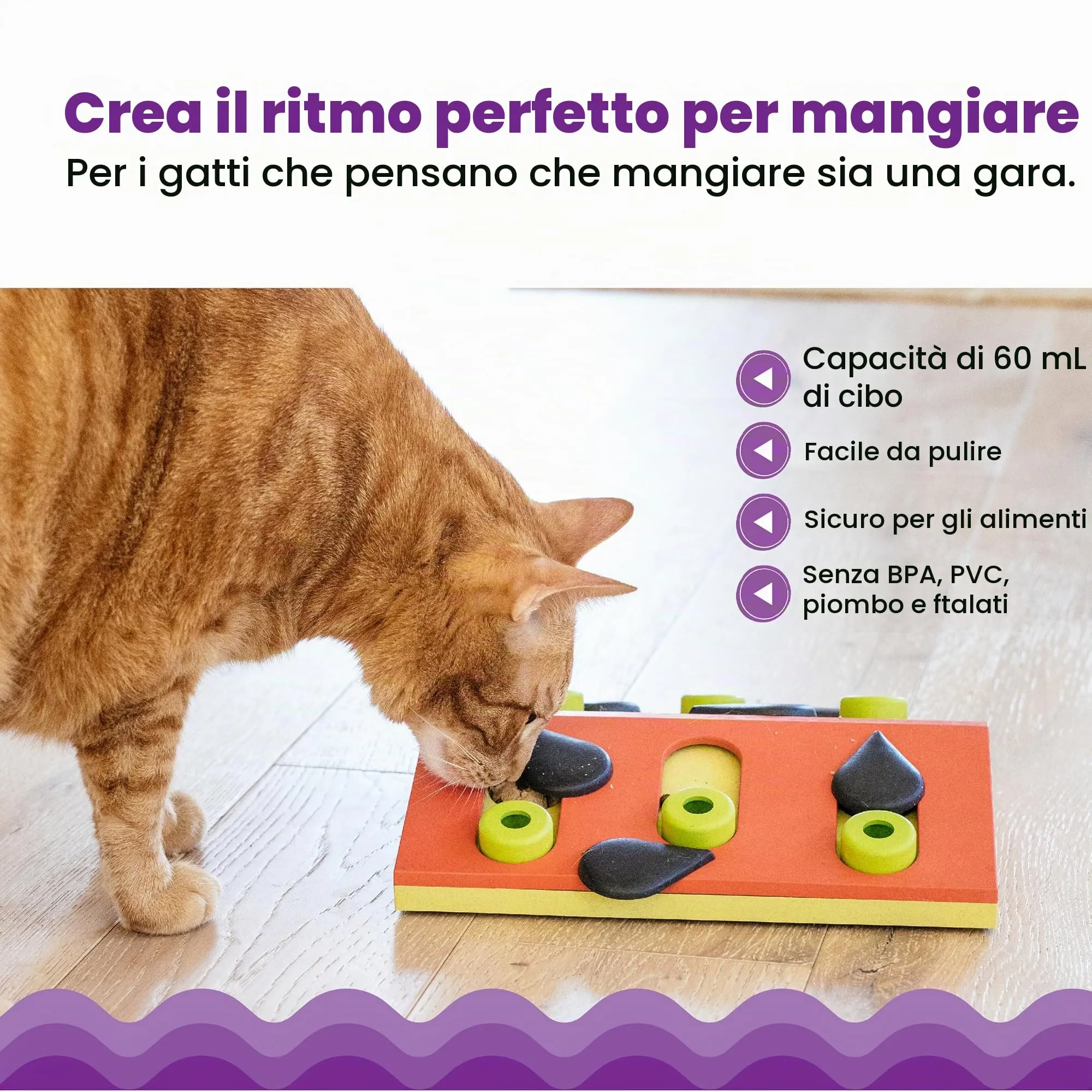 Nina Ottosson di Petstages Melon Madness - Gioco rompicapo interattivo per gatti - immagine 5