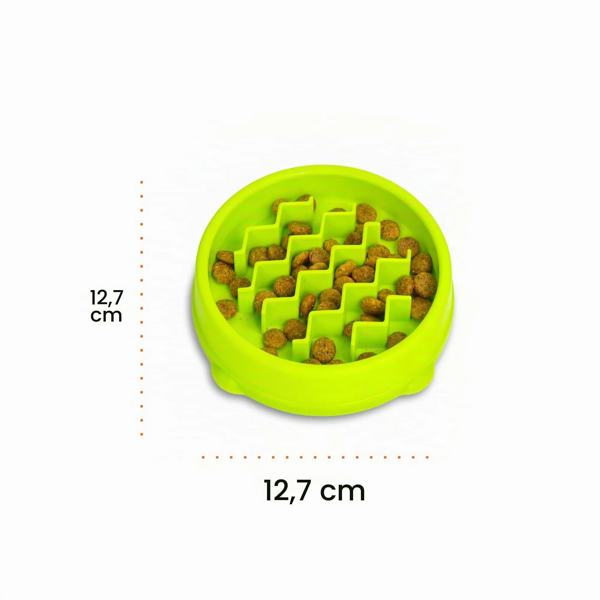 Petstages Kitty Slow Feeder Ciotola anti ingozzamento per gatti - Verde - immagine 8