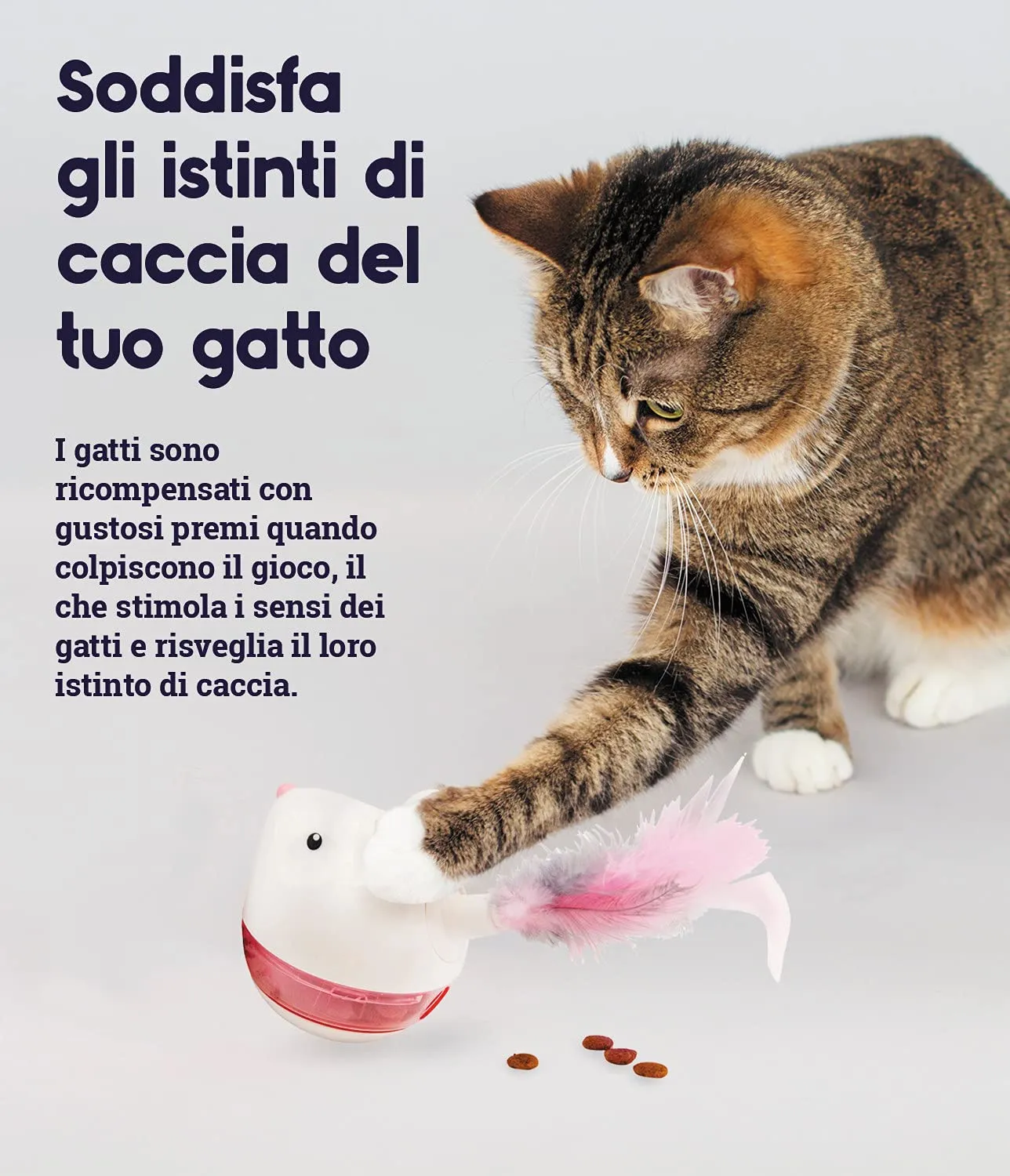 Petstages Hunt 'N Swat Gioco Rompicapo Rotante per Gatti - immagine 3