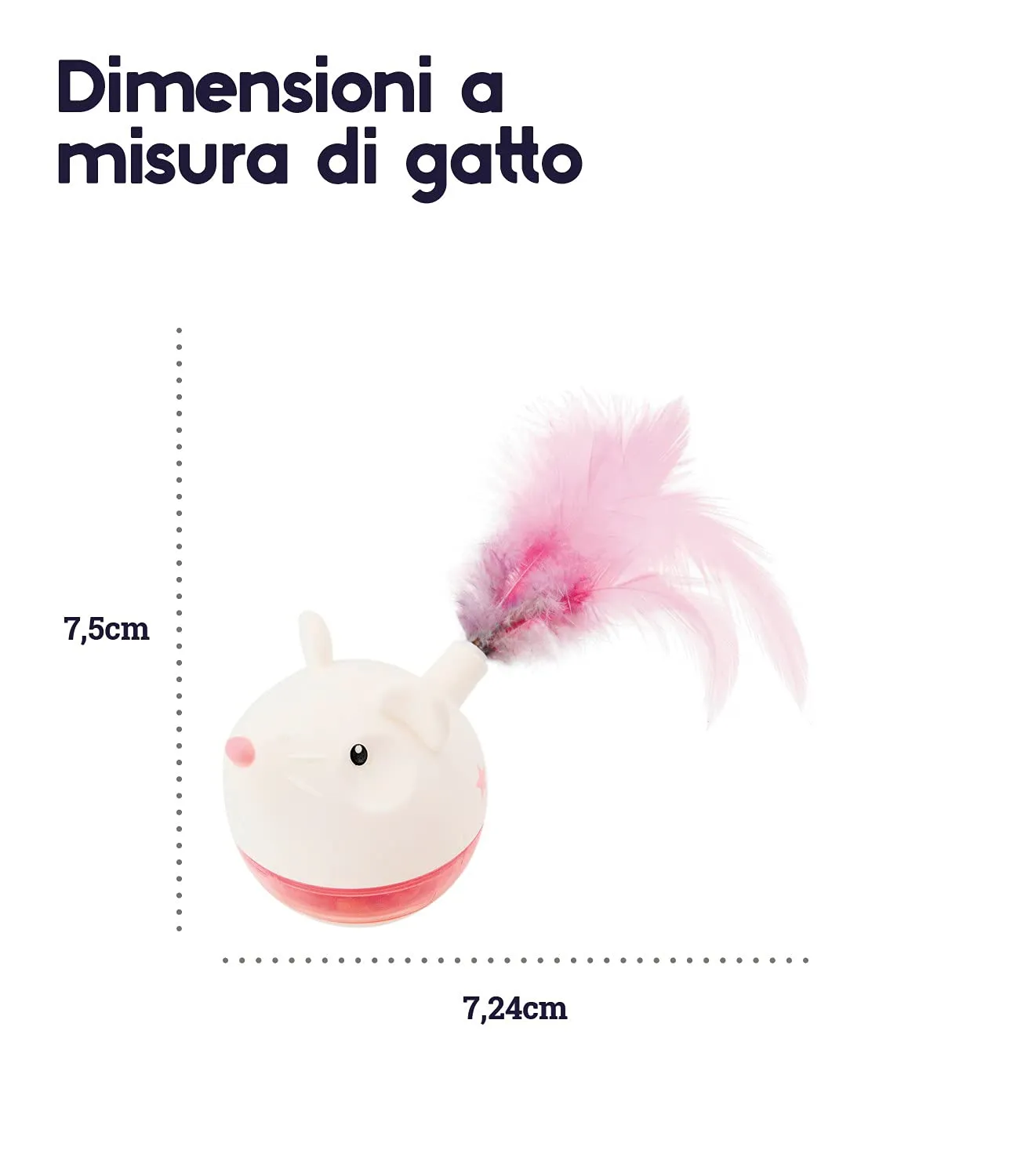 Petstages Hunt 'N Swat Gioco Rompicapo Rotante per Gatti - immagine 5