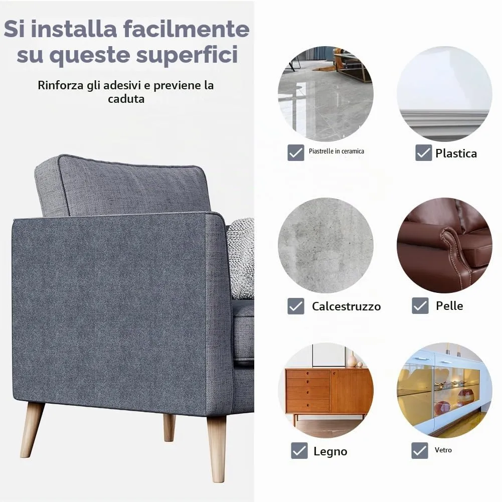 Adiwo Tappeto Tiragraffi Autoadesivo per Gatti, 30 x 100 cm, Grigio chiaro - immagine 6