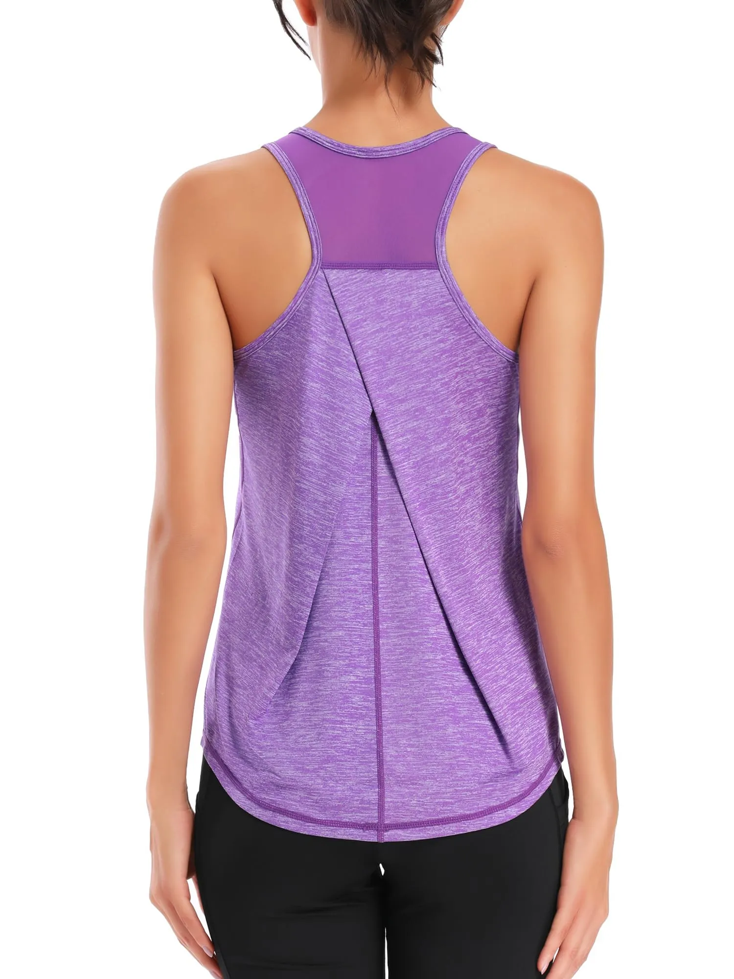 Dawnrole Canotta Palestra Donna Fitness Top Sportivo in Rete Senza Maniche - immagine 1