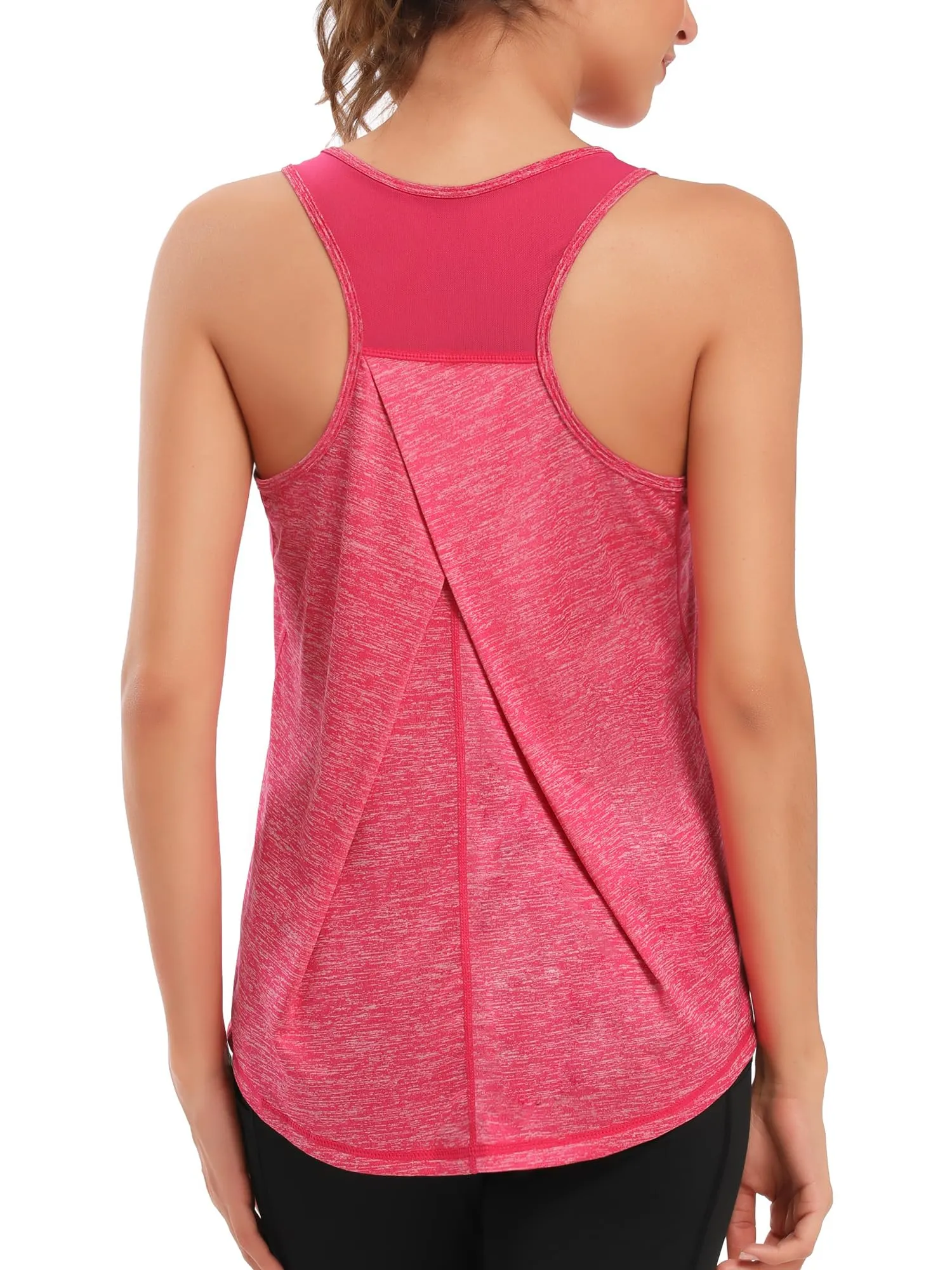 Dawnrole Canotta Palestra Donna Fitness Top Sportivo in Rete Senza Maniche - immagine 1