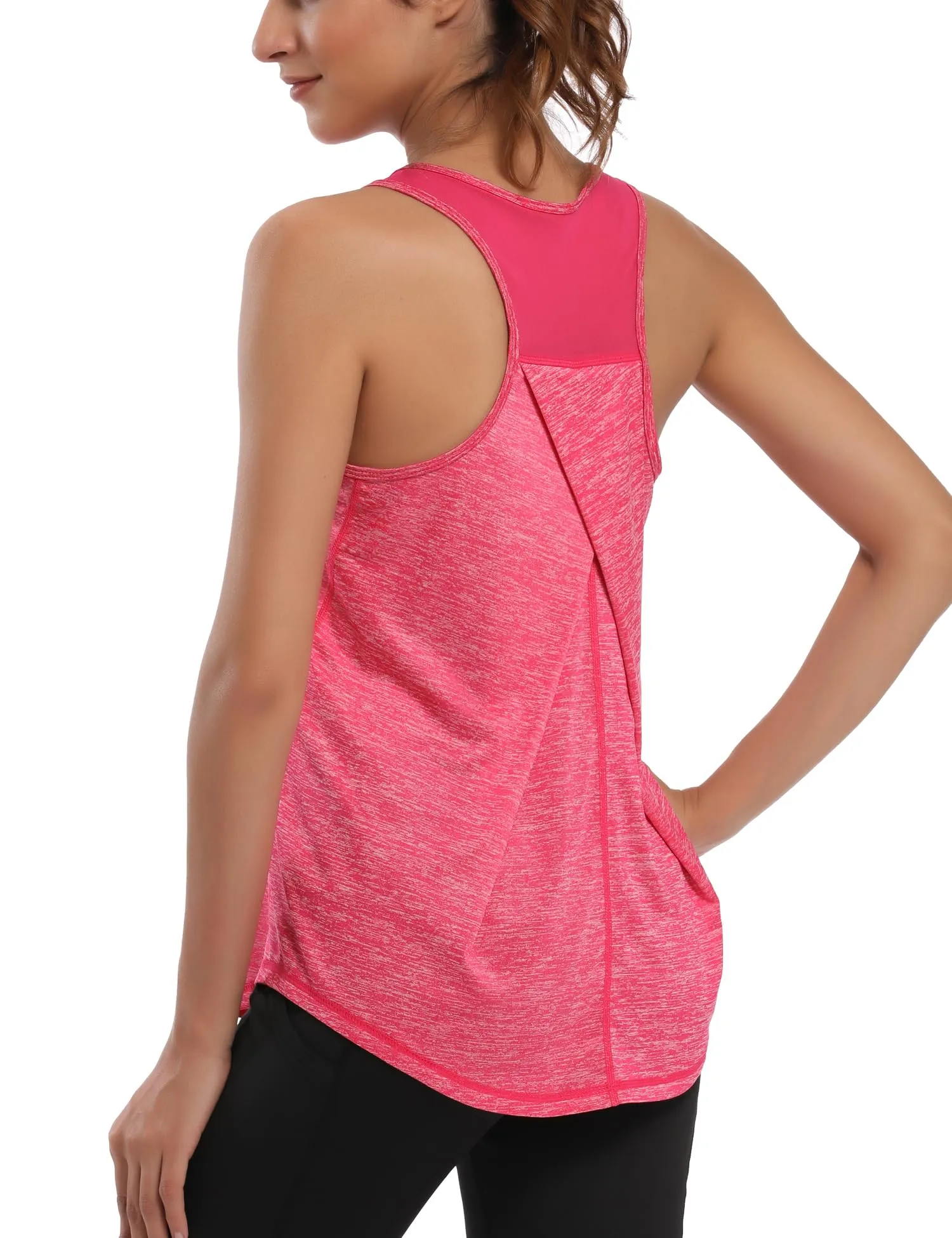 Dawnrole Canotta Palestra Donna Fitness Top Sportivo in Rete Senza Maniche - immagine 3