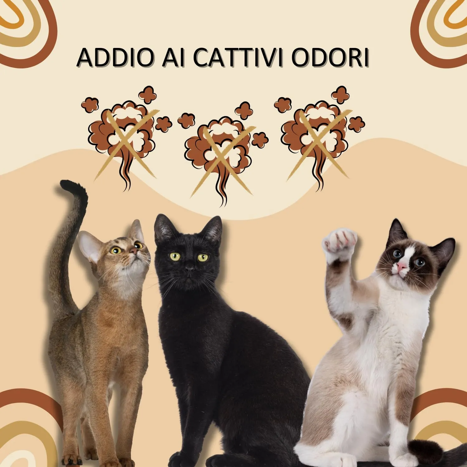 Pet's Market Lettiera Chiusa Komoda con Filtri, Tappetino e Paletta, 54x39x40 cm - immagine 5