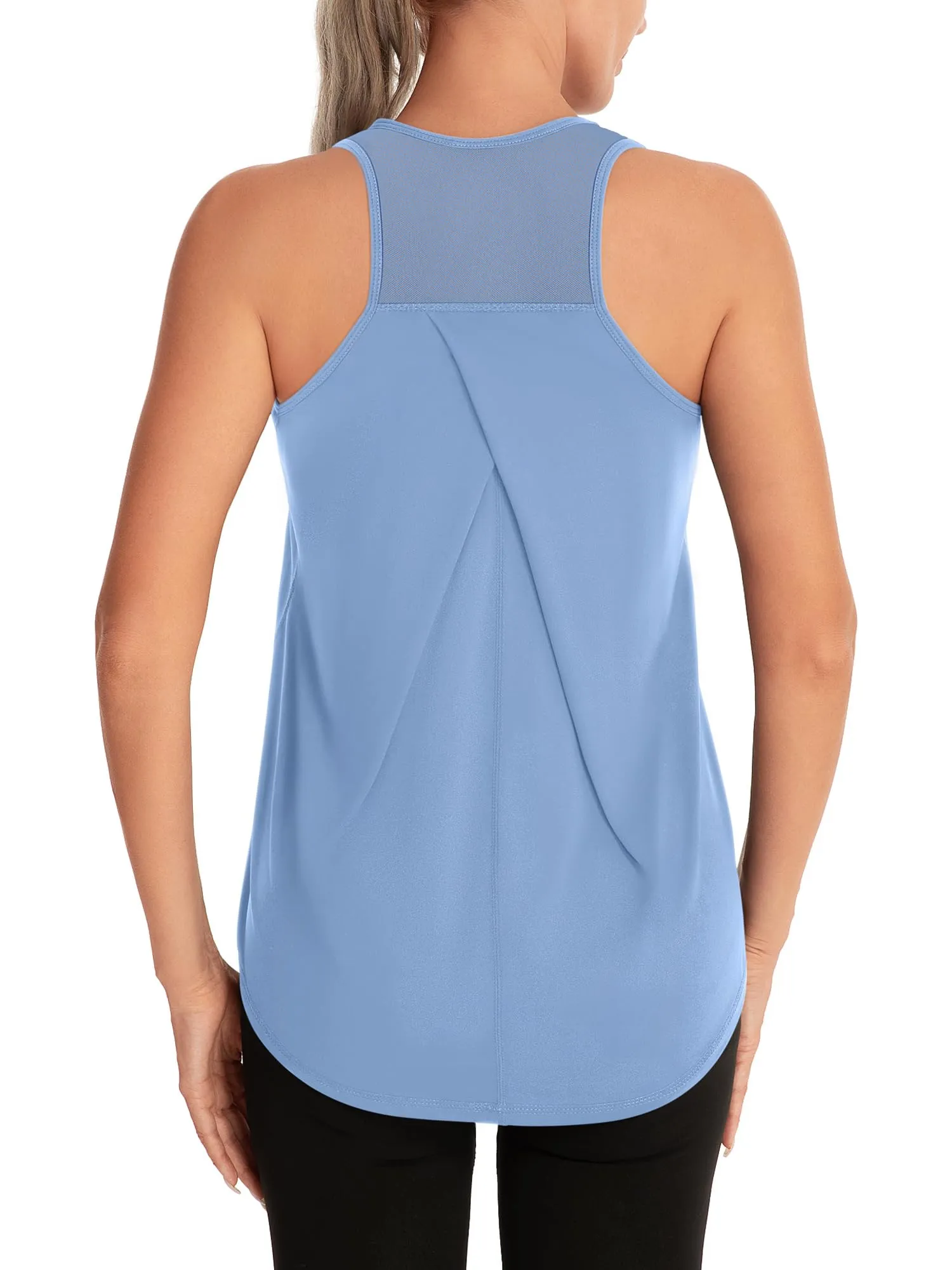 Dawnrole Canotta Palestra Donna Fitness Top Sportivo in Rete Senza Maniche - immagine 1
