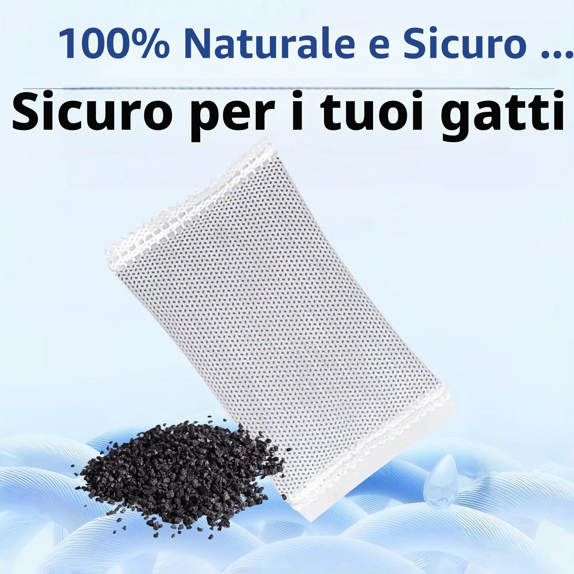 Marchul Assorbitore di odori al carbone attivo per lettiera chiusa per gatti, 6 confezioni da 20 g - immagine 3