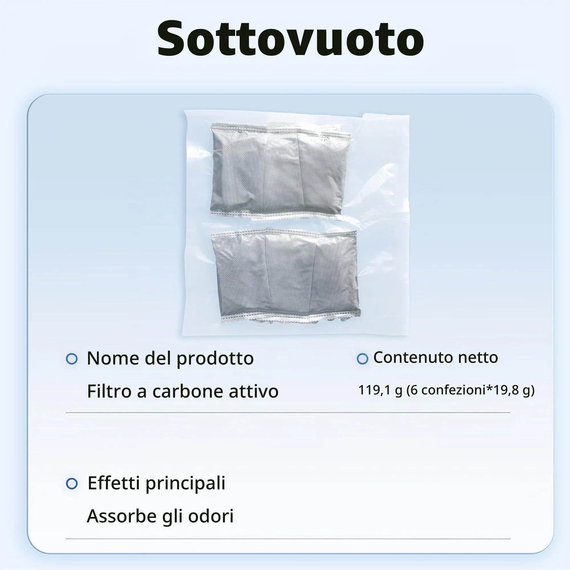 Marchul Assorbitore di odori al carbone attivo per lettiera chiusa per gatti, 6 confezioni da 20 g - immagine 4