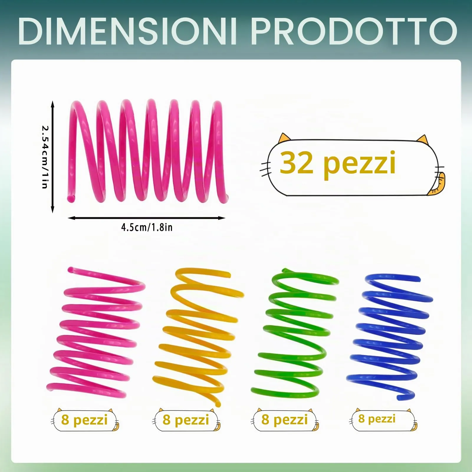 TaimeiMao Giocattolo Molle per Gatti, 32 Pezzi - immagine 2