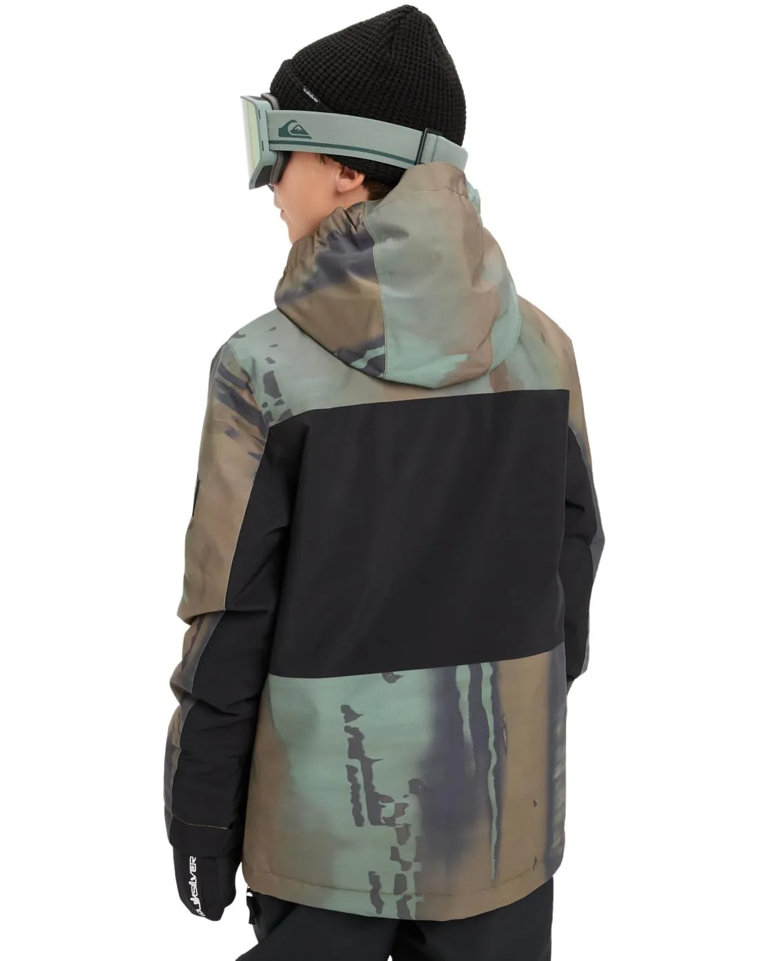 Quiksilver Side Hit Block Jacket - Boy's - Bloomfade Dark Ivy - immagine 2