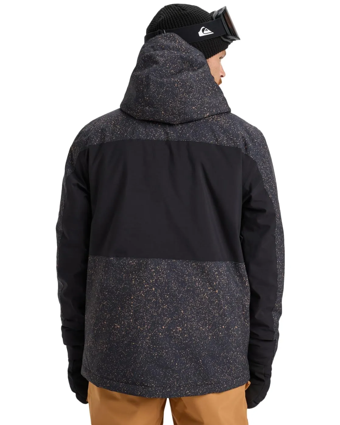 Quiksilver Sycamore Printed Snow Jacket - Nero - L - immagine 2