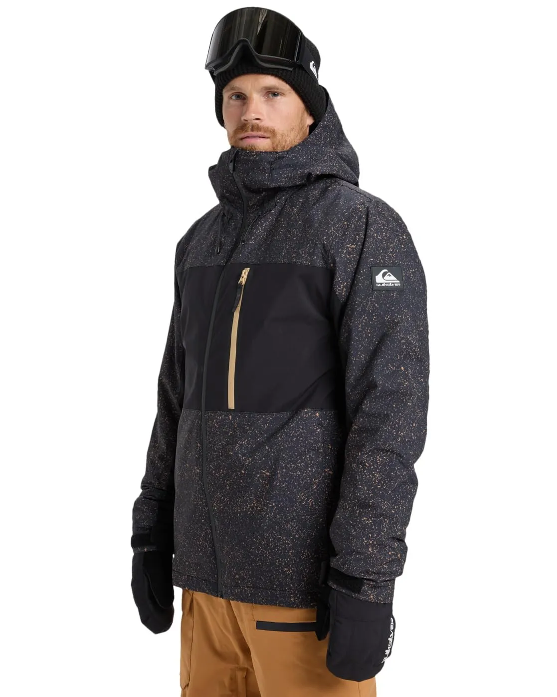 Quiksilver Sycamore Printed Snow Jacket - Nero, S - immagine 6