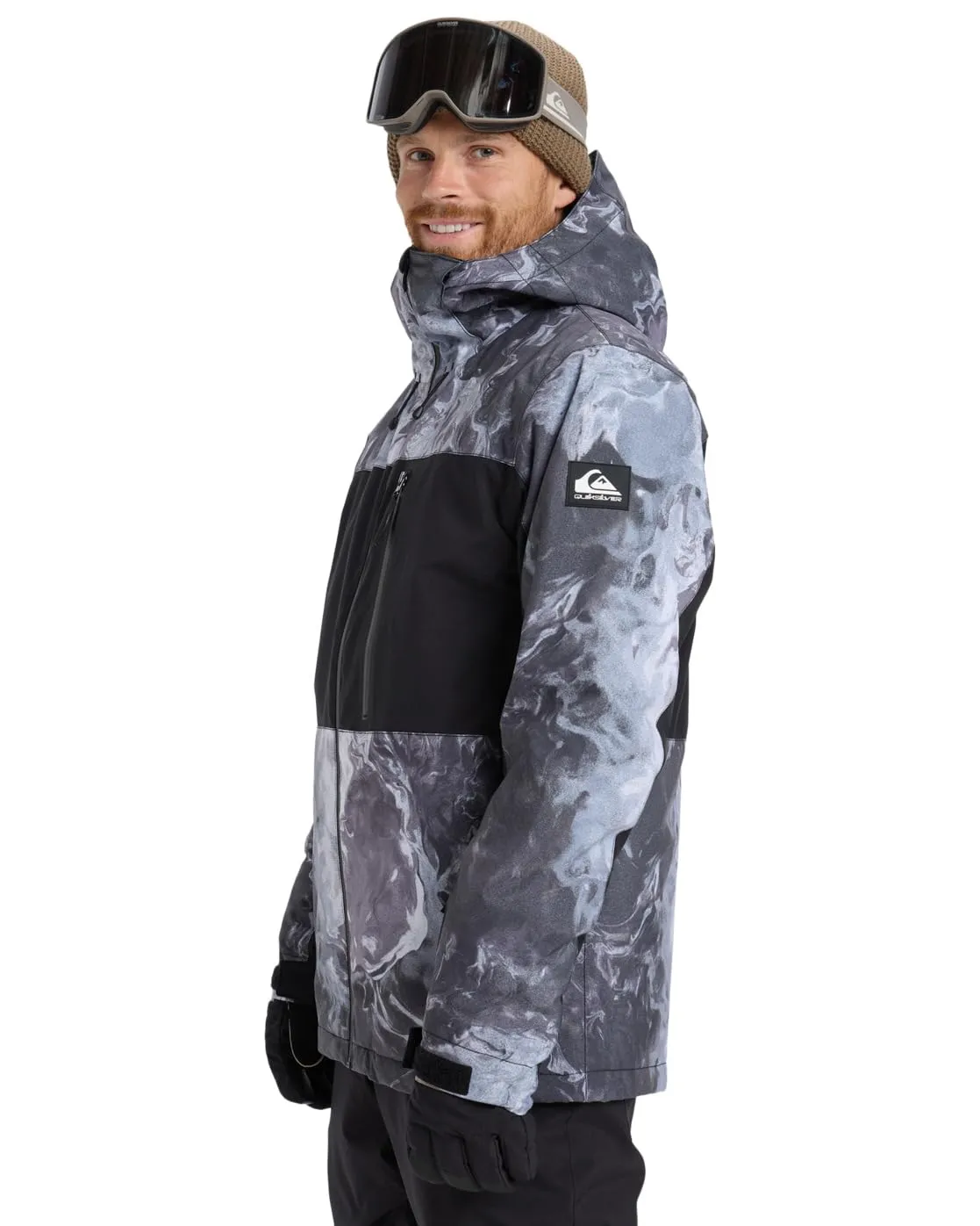 Quiksilver Sycamore Printed Snow Jacket Nero M - immagine 5