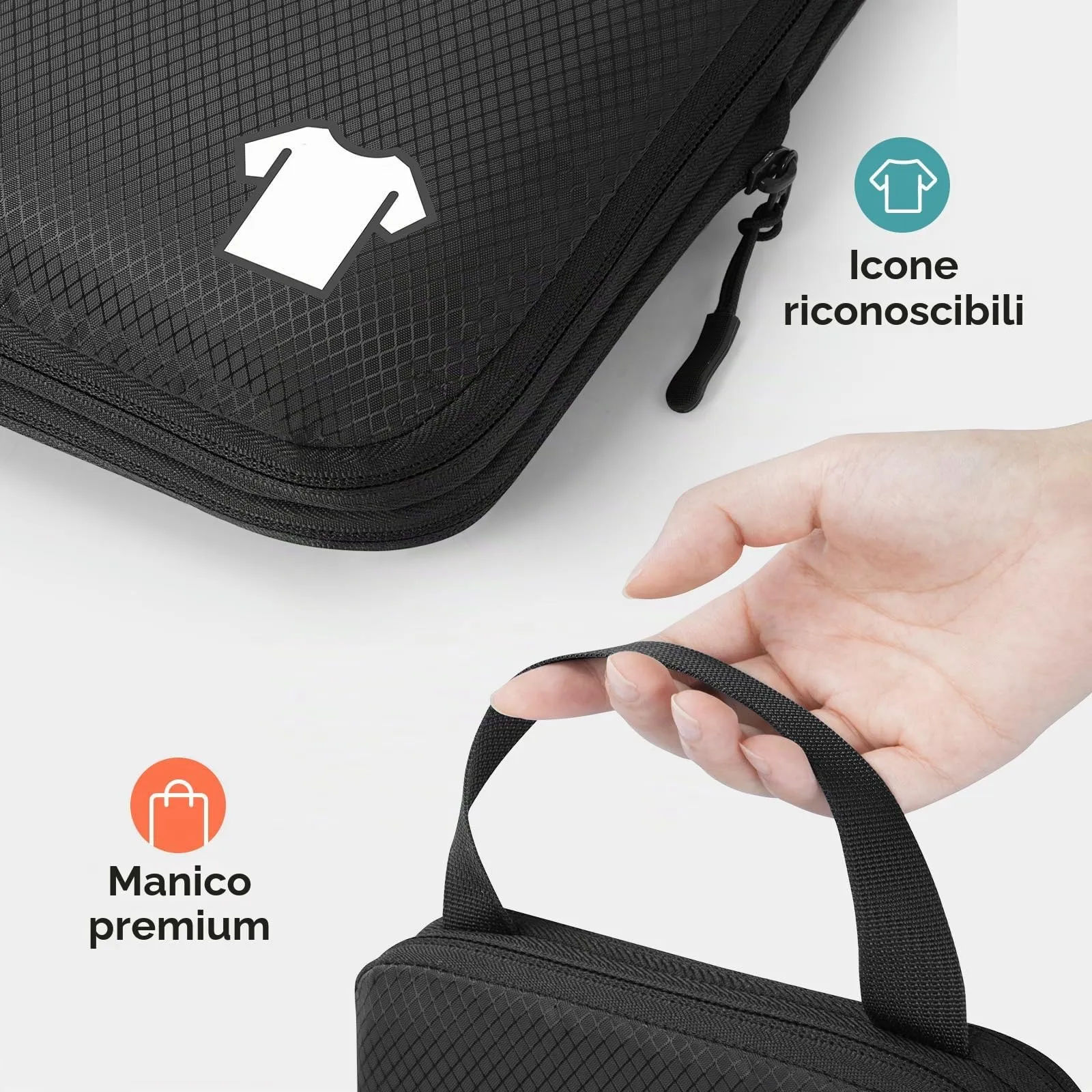 Samfolk Travel Packing Cubes Compression Set, 8 Pieces - immagine 4