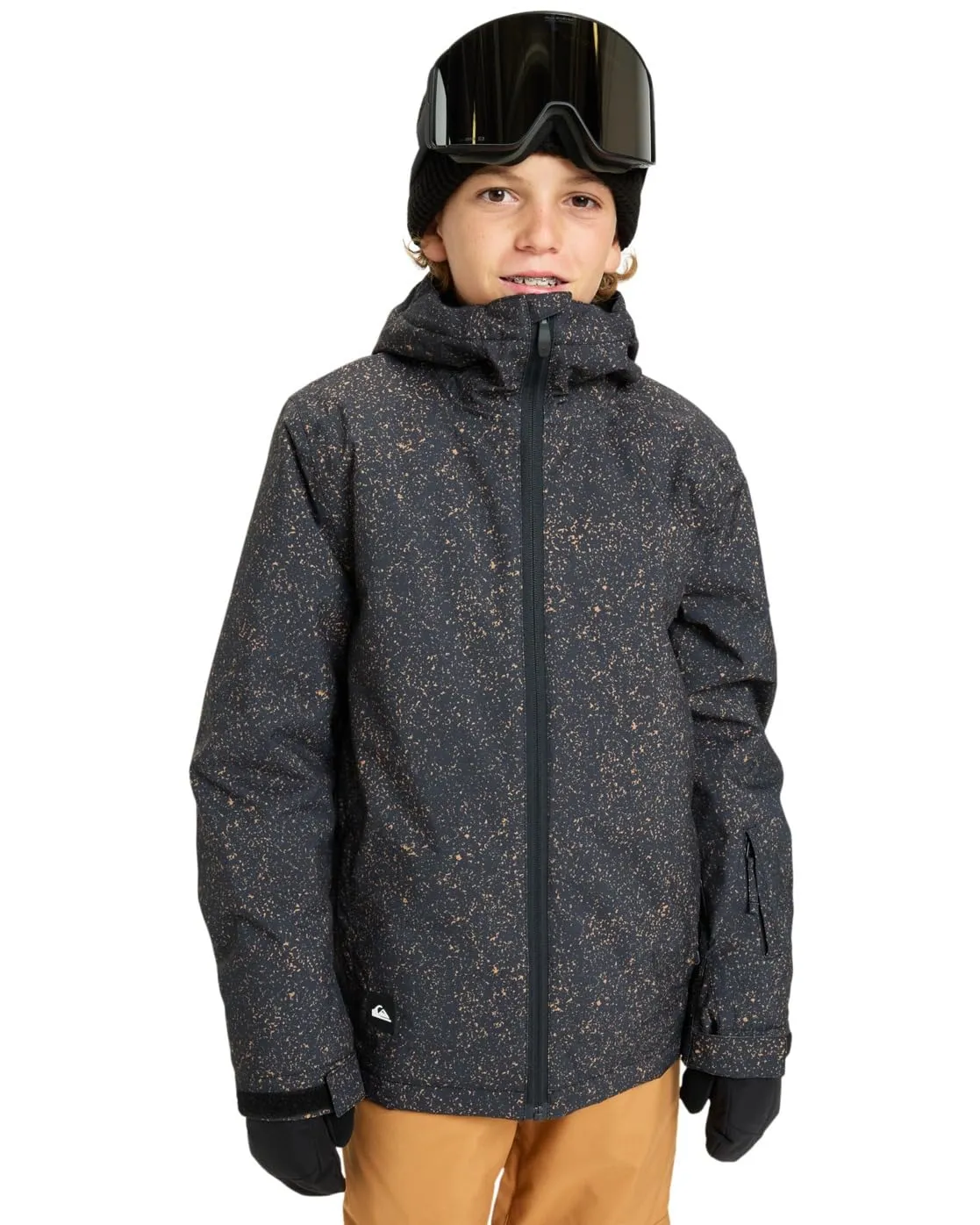 Quiksilver Mission Printed Snow Jacket - Nero - 14 - immagine 1