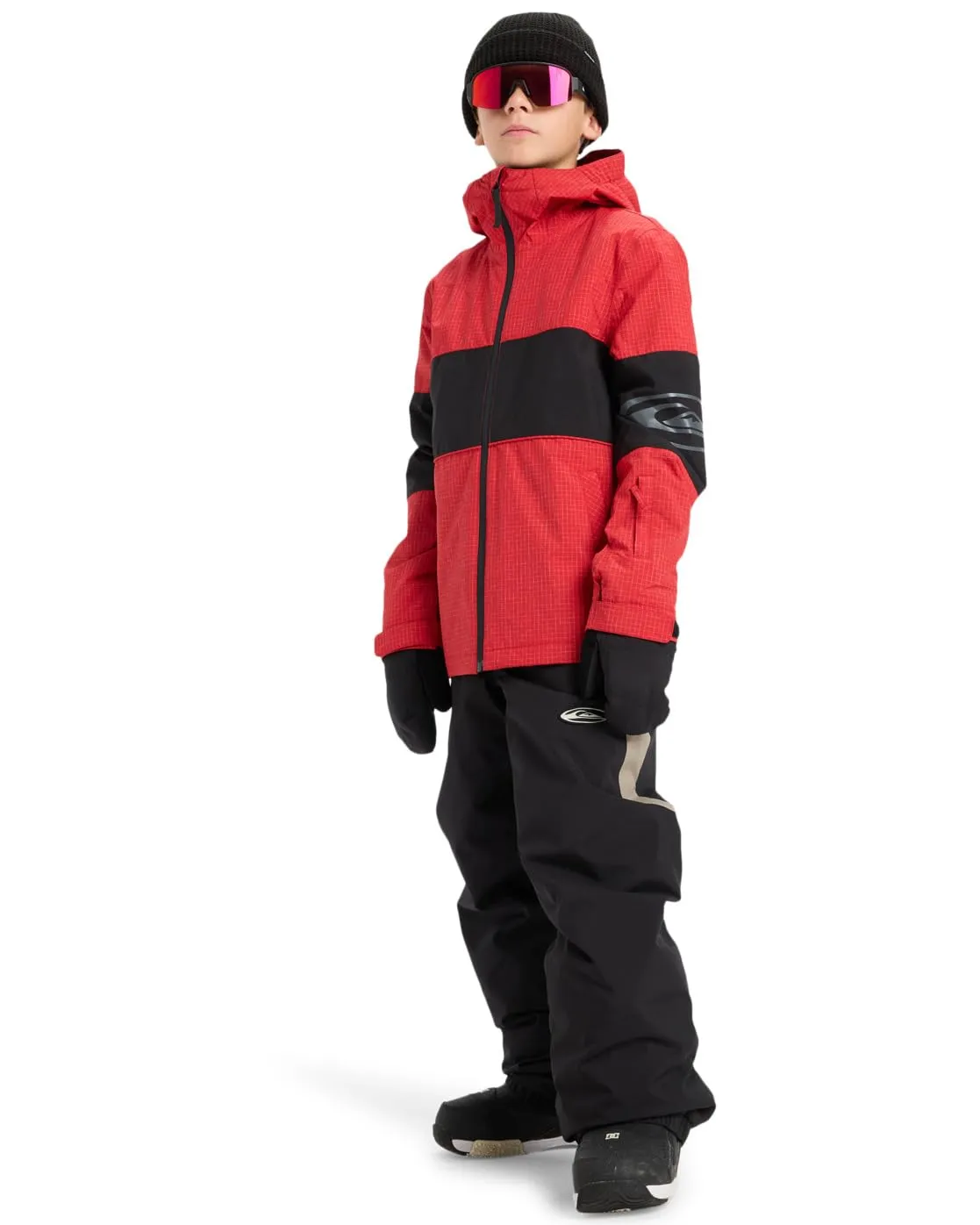 Quiksilver High in The Hood Snow Jacket - Rosso, Size 14 - immagine 5