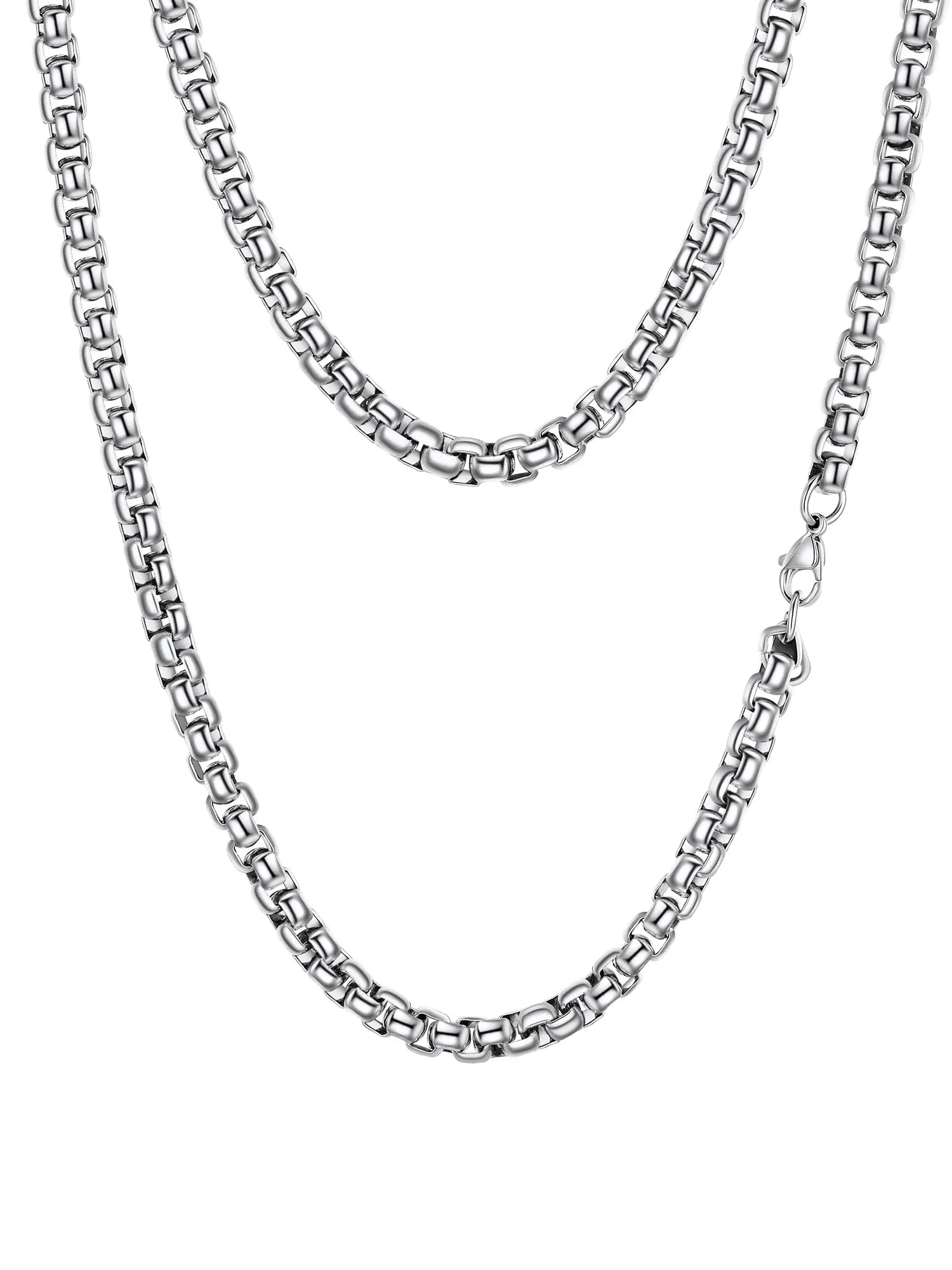 PROSTEEL Collana a Maglia Veneziana in Acciaio Inox Chirurgico, 6mm, 51cm - immagine 1