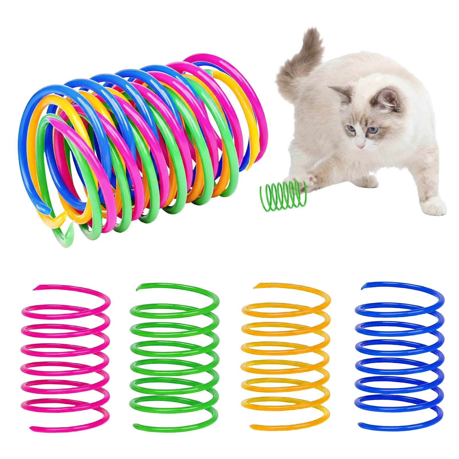 TaimeiMao Giocattolo Molle per Gatti, 100 Pezzi, 4,5 x 2,5 cm - immagine 1