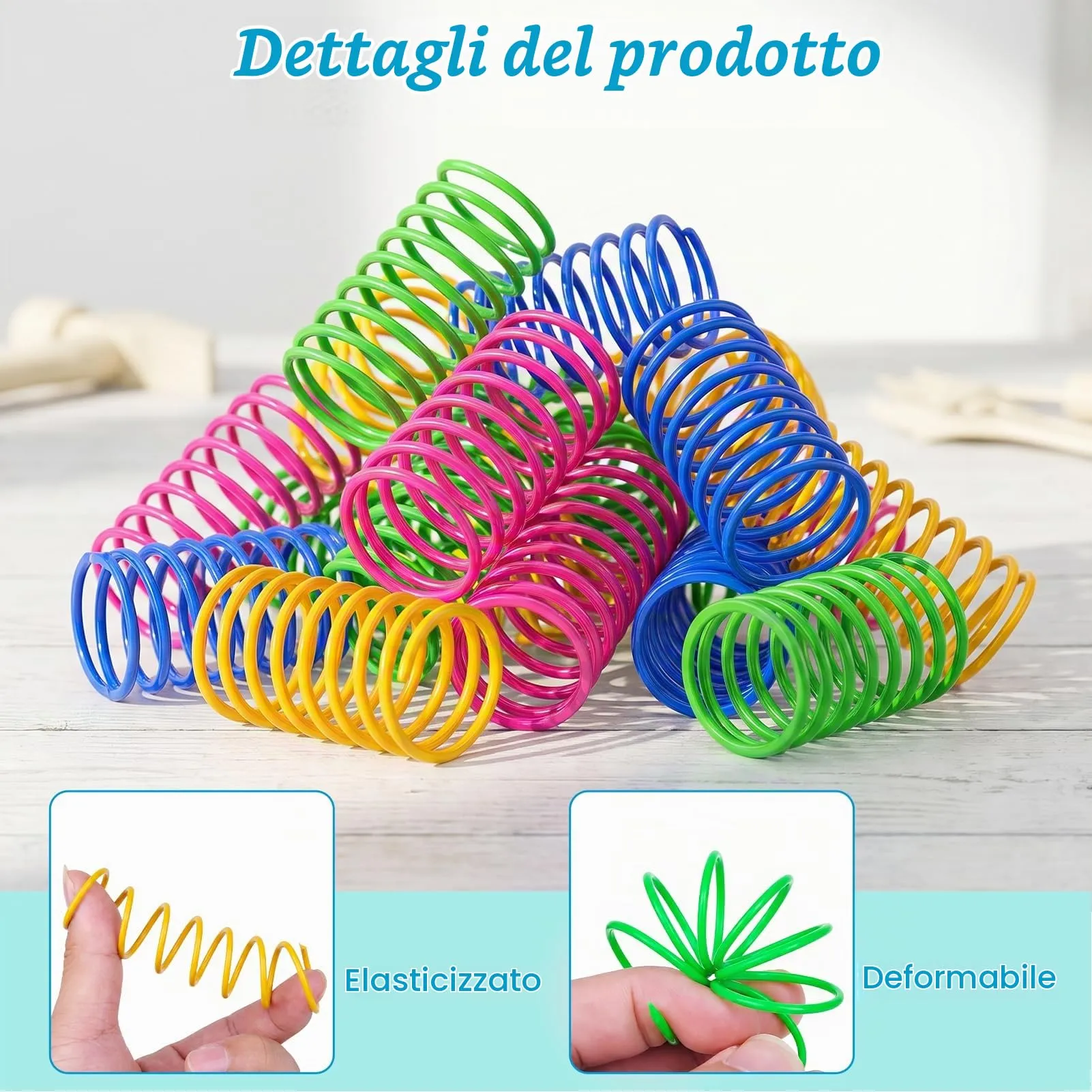 TaimeiMao Giocattolo Molle per Gatti, 100 Pezzi, 4,5 x 2,5 cm - immagine 3