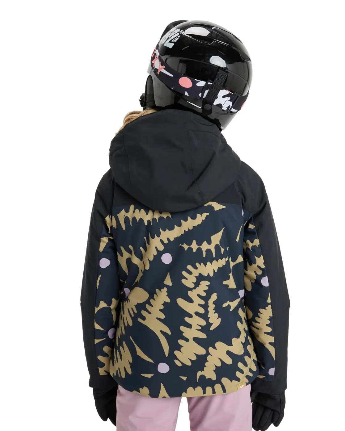 Roxy Free Jet Block Girl Snow Jacket Beige 16 - immagine 2