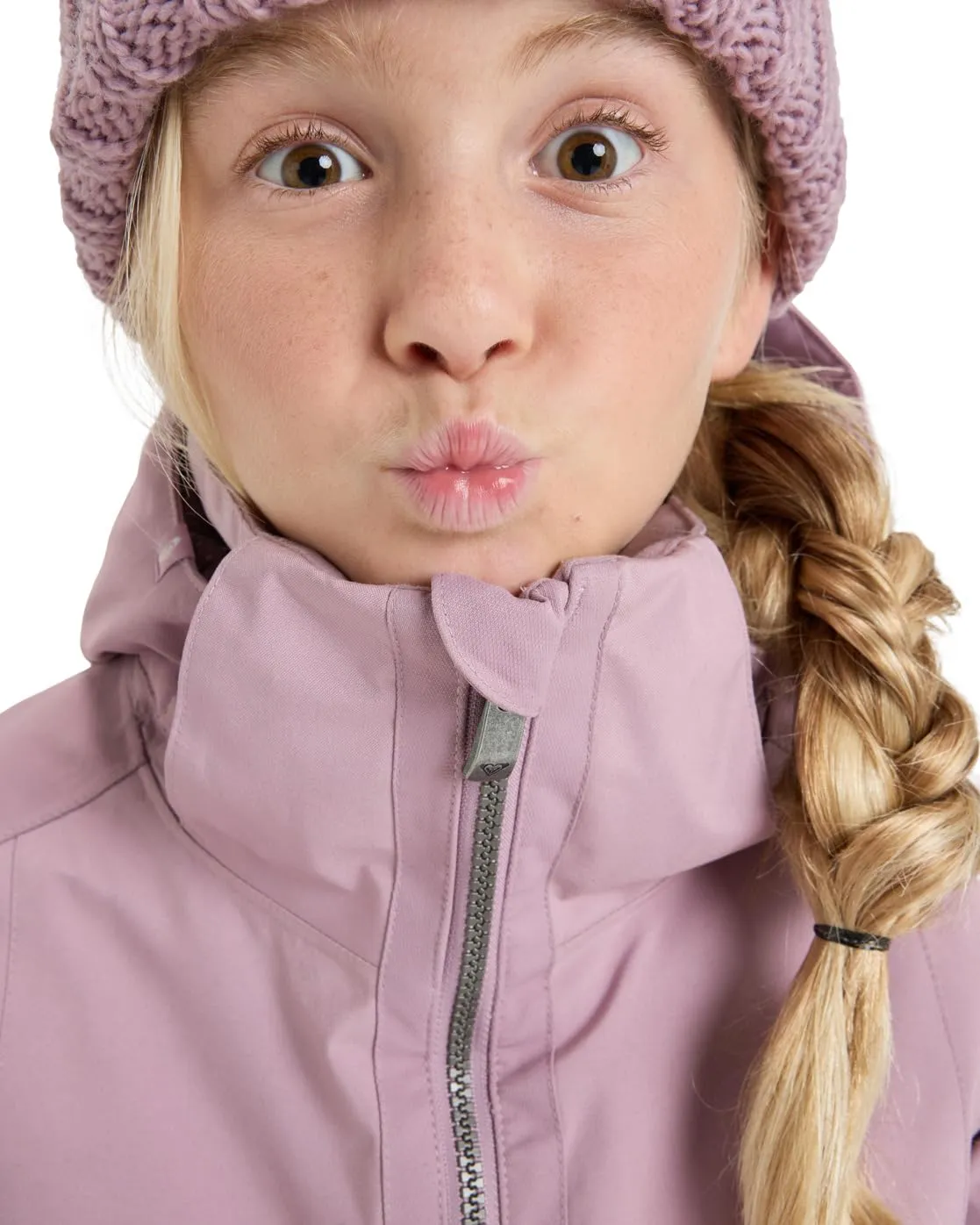 Roxy Meade Girl Snow Jacket - Rosa 8 - immagine 5