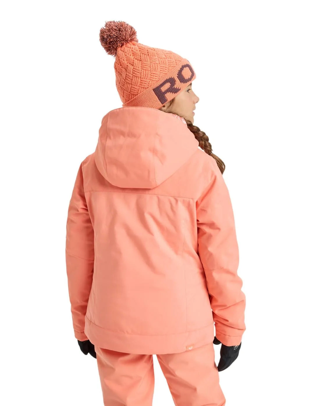 Roxy Meade Girls Snow Jacket - Orange - 16 - immagine 2