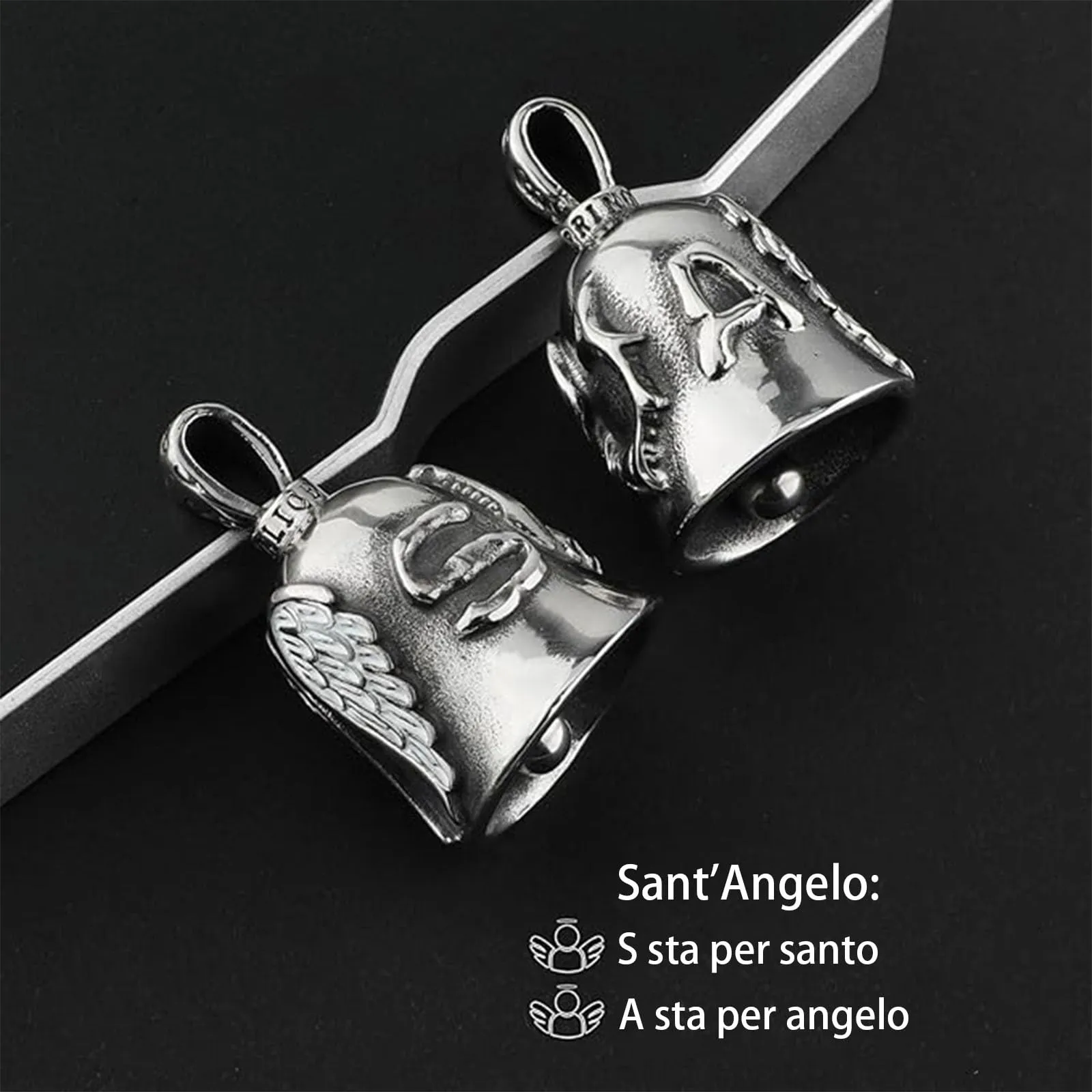 HEYOMI Guardian Bell for Motorcycles and Keychains, 2 Piece Set - immagine 6