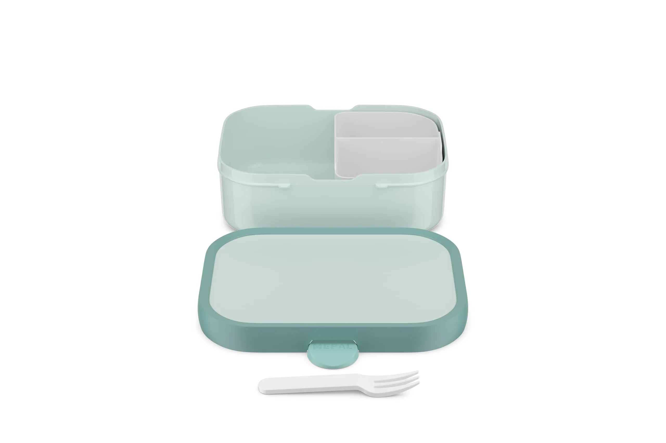 Mepal Porta Pranzo Campus Bento per Bambini con Scomparto e Forchetta, 750 ml, Cool Mint - immagine 2