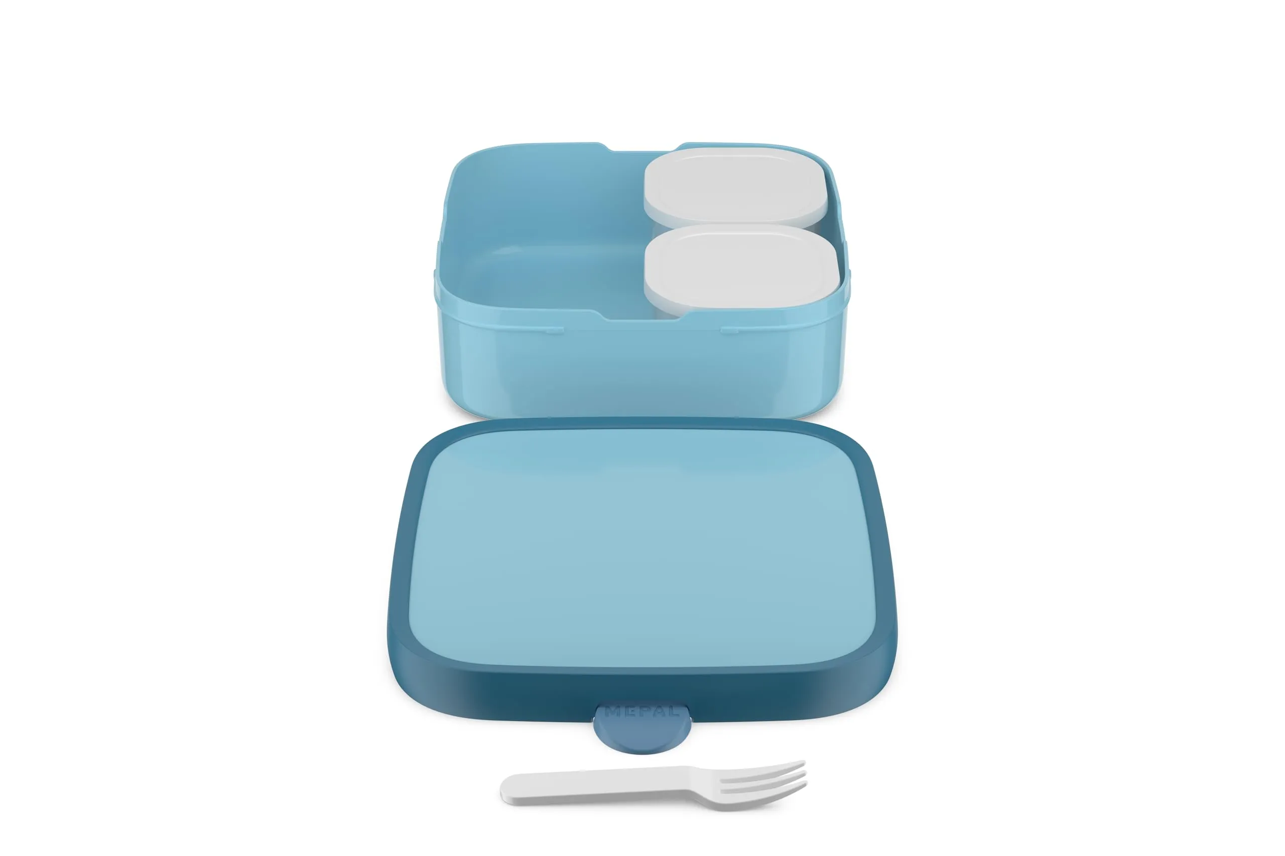 Mepal Campus Bento Lunch Box Grande con 2 scomparti a prova di perdite e forchetta - immagine 2