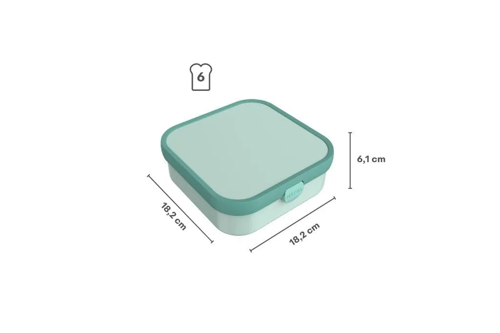 Mepal Campus Bento Lunch Box Grande con 2 scomparti a prova di perdite e forchetta - immagine 4