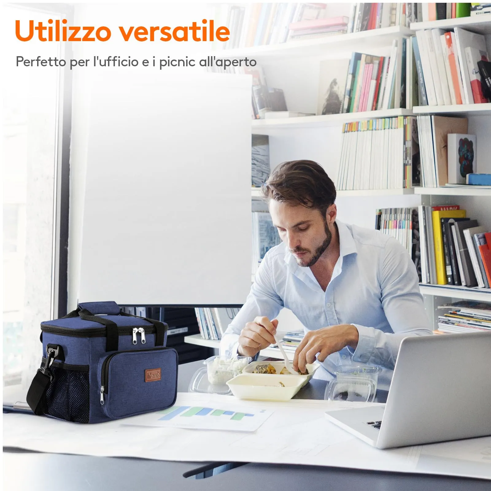 Lifewit Borsa Termica Porta Pranzo 15L - immagine 8