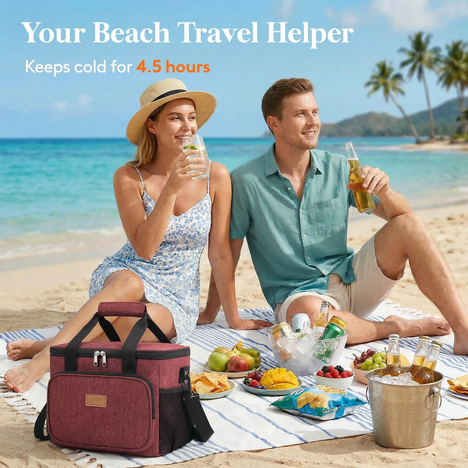 Lifewit Borsa Termica Porta Pranzo 15L - immagine 2