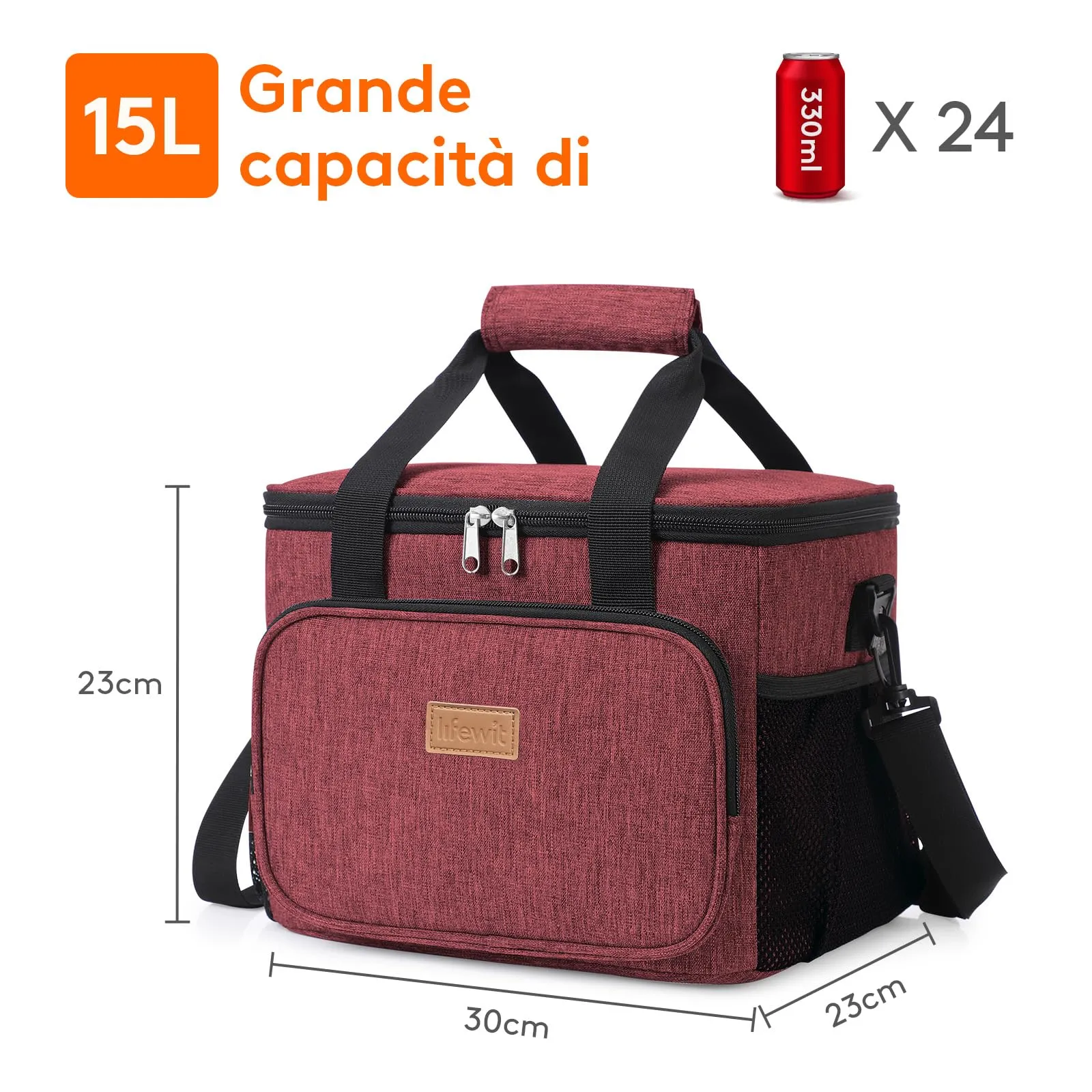 Lifewit Borsa Termica Porta Pranzo 15L - immagine 4