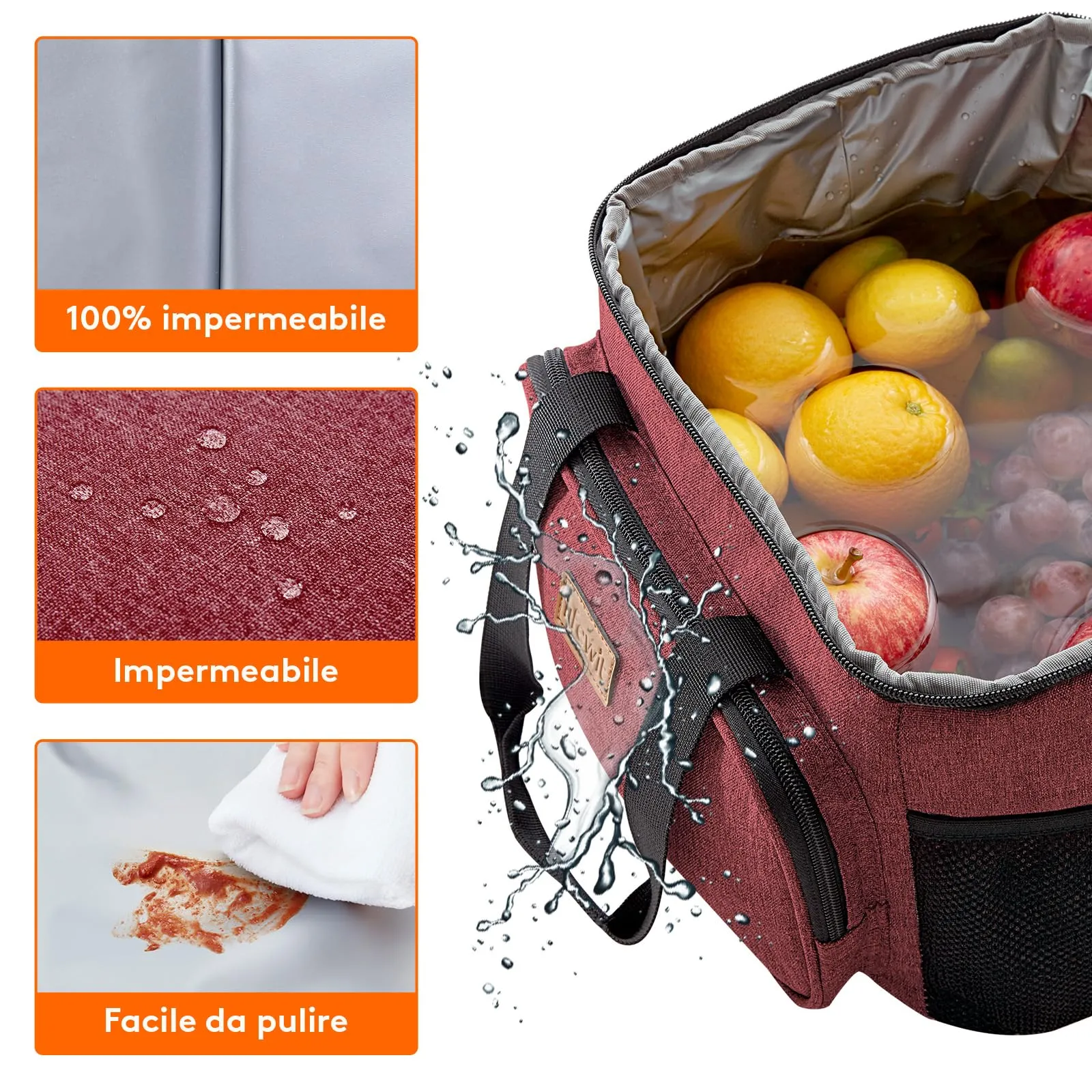 Lifewit Borsa Termica Porta Pranzo 15L - immagine 6