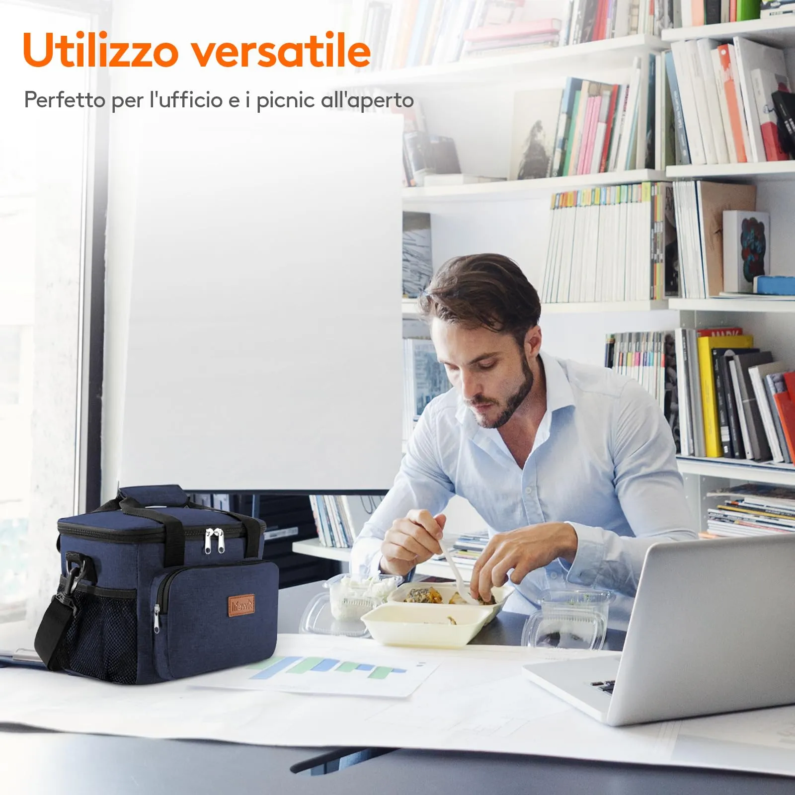 Lifewit Borsa Termica Porta Pranzo 15L - immagine 8