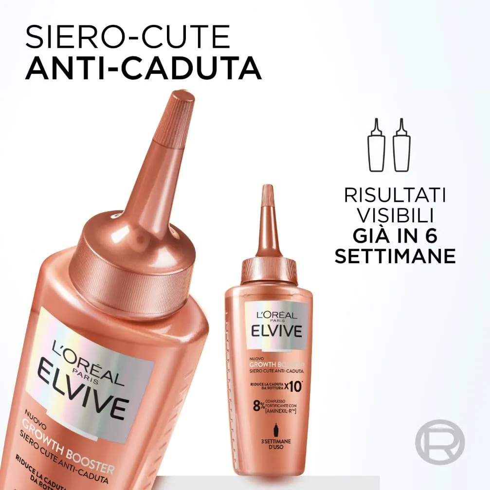 L'Oréal Paris Elvive Growth Booster Siero Cute Anti-Caduta con Aminexil-R, 102 ml - immagine 7