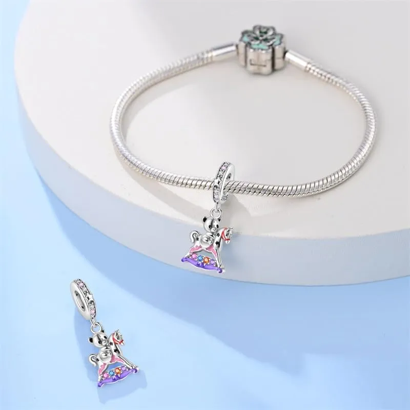 KUNSIR Ciondolo in Argento Sterling 925 con Cubic Zirconia per Braccialetti e Collane Europei - immagine 3