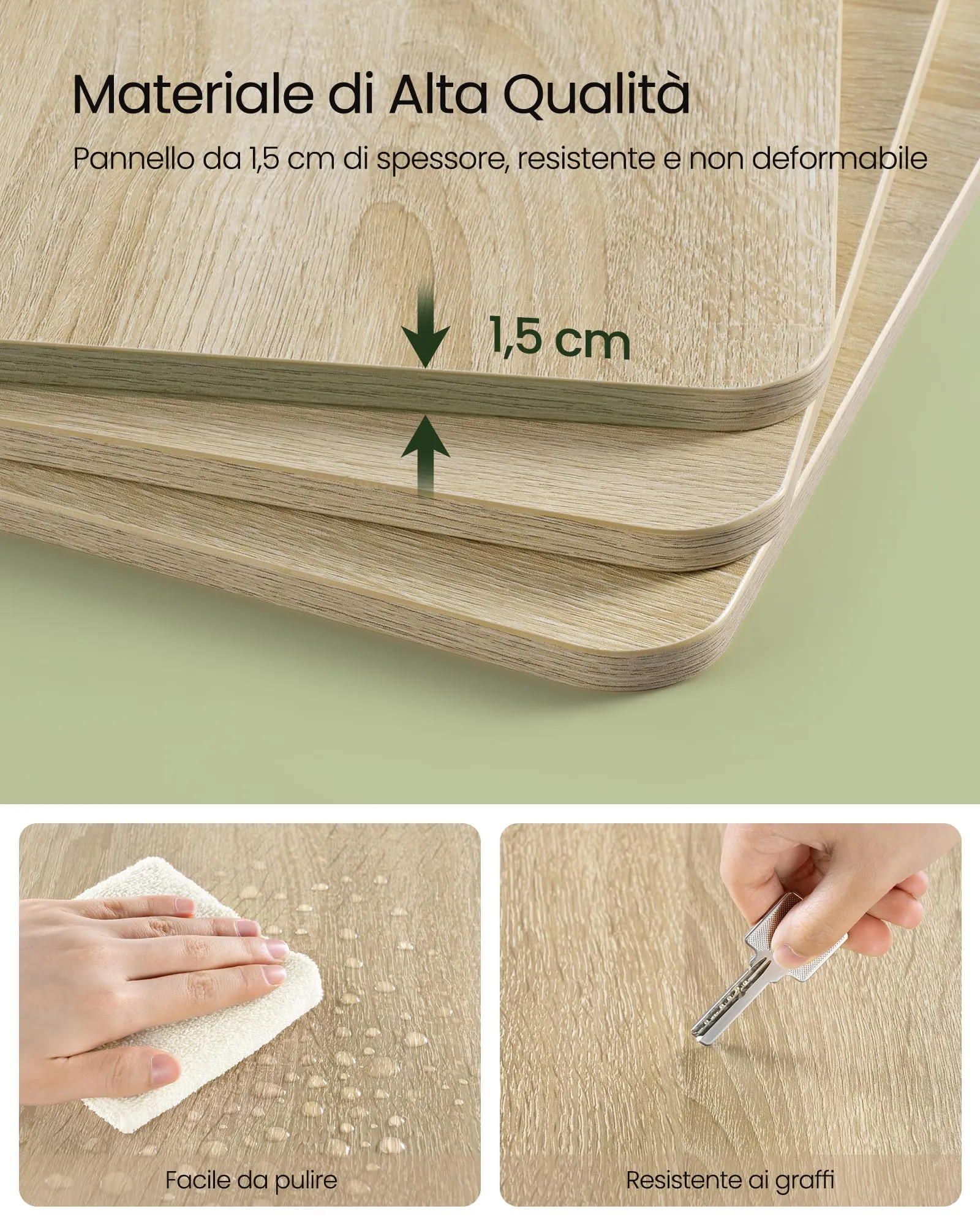 EUGAD Libreria Rotante a 5 Livelli, Scaffale d'Angolo a Pavimento, Rovere Chiaro - immagine 5