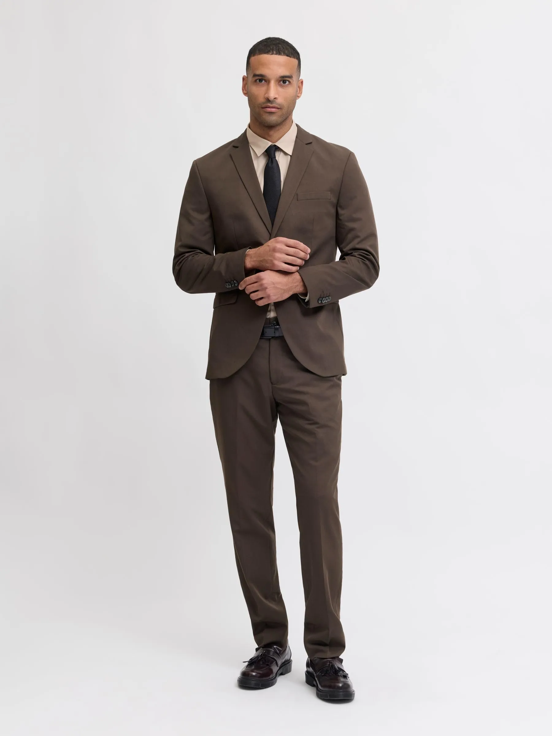 Jack & Jones JPRFRANCO Completo Super Slim Fit Marrone 54 - immagine 8