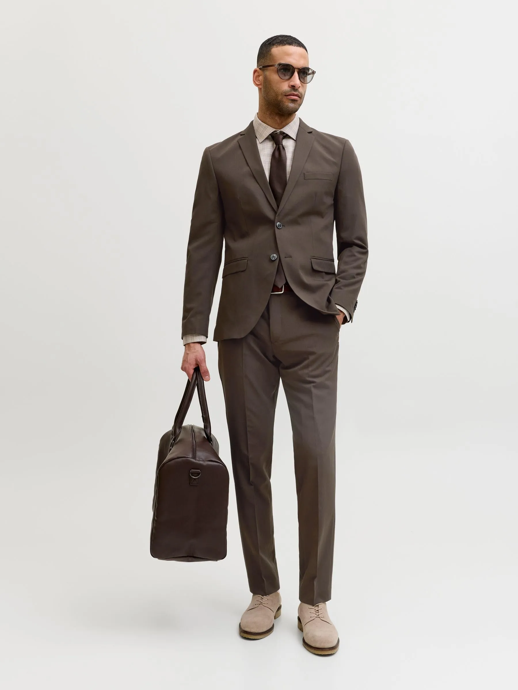 Jack & Jones JPRFRANCO Completo Super Slim Fit Marrone 50 - immagine 5