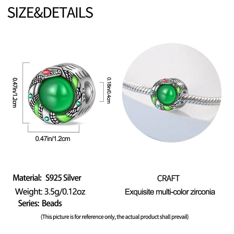 KUNSIR Ciondolo in Argento Sterling 925 con Cubic Zirconia per Braccialetti e Collane Europei - immagine 5