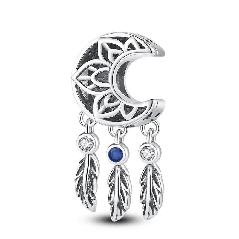KUNSIR Ciondolo in Argento Sterling 925 con Cubic Zirconia per Braccialetti e Collane Europei - immagine 1