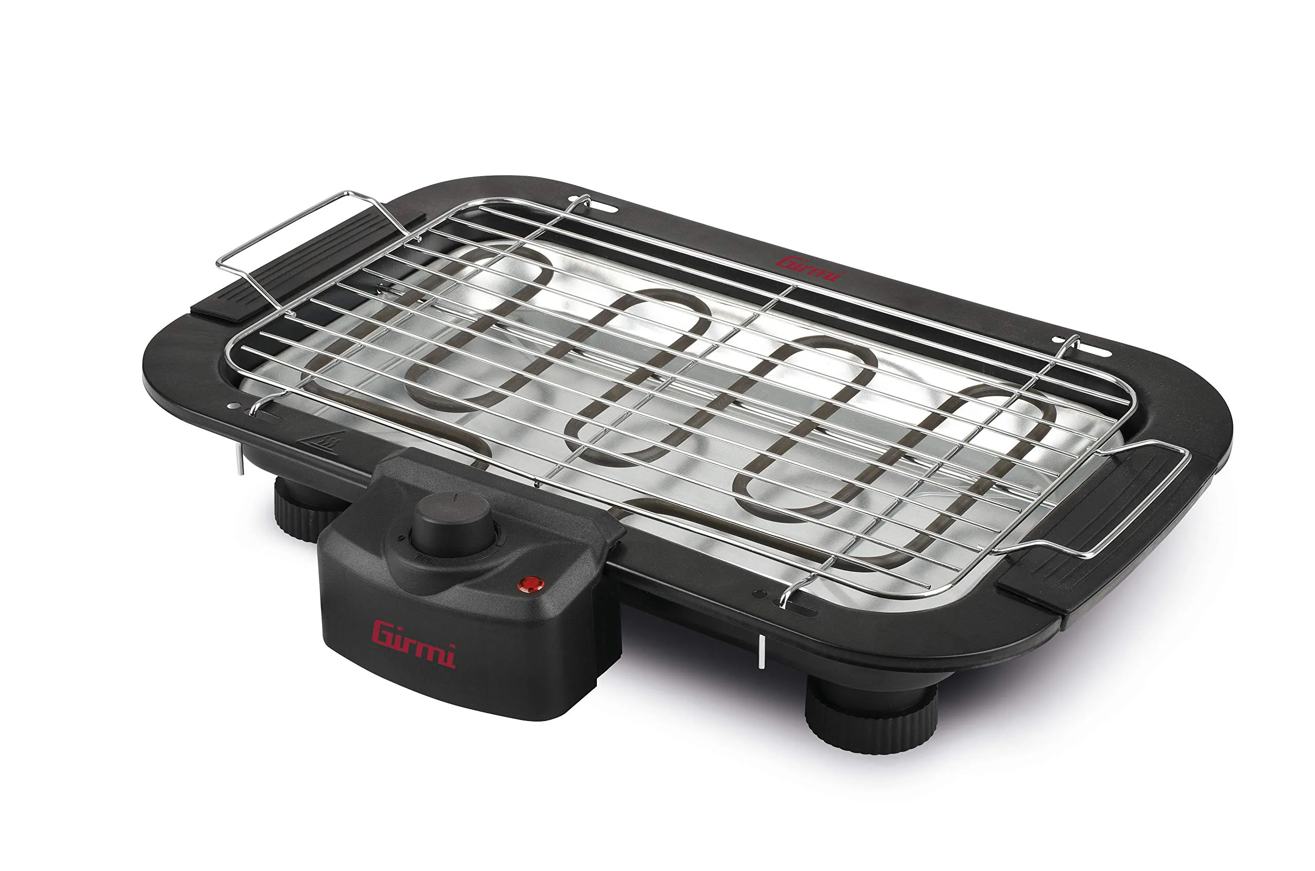 Girmi BQ11 Barbecue, 2000 W, Griglie Inox, Nero - immagine 1