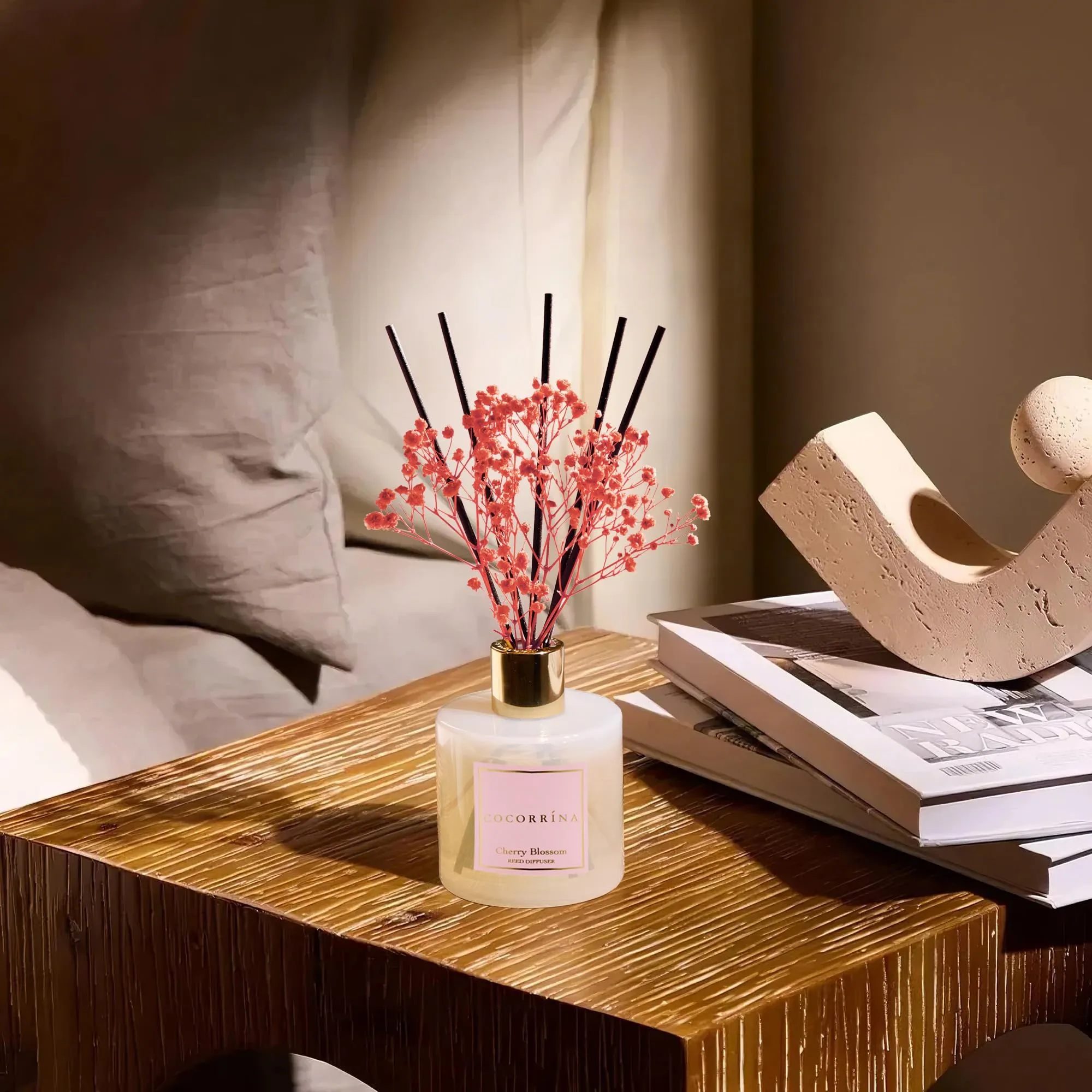 COCORRÍNA Diffusore Profumo Ambiente, Cherry Blossom, 200ml, 2 Pack - immagine 3