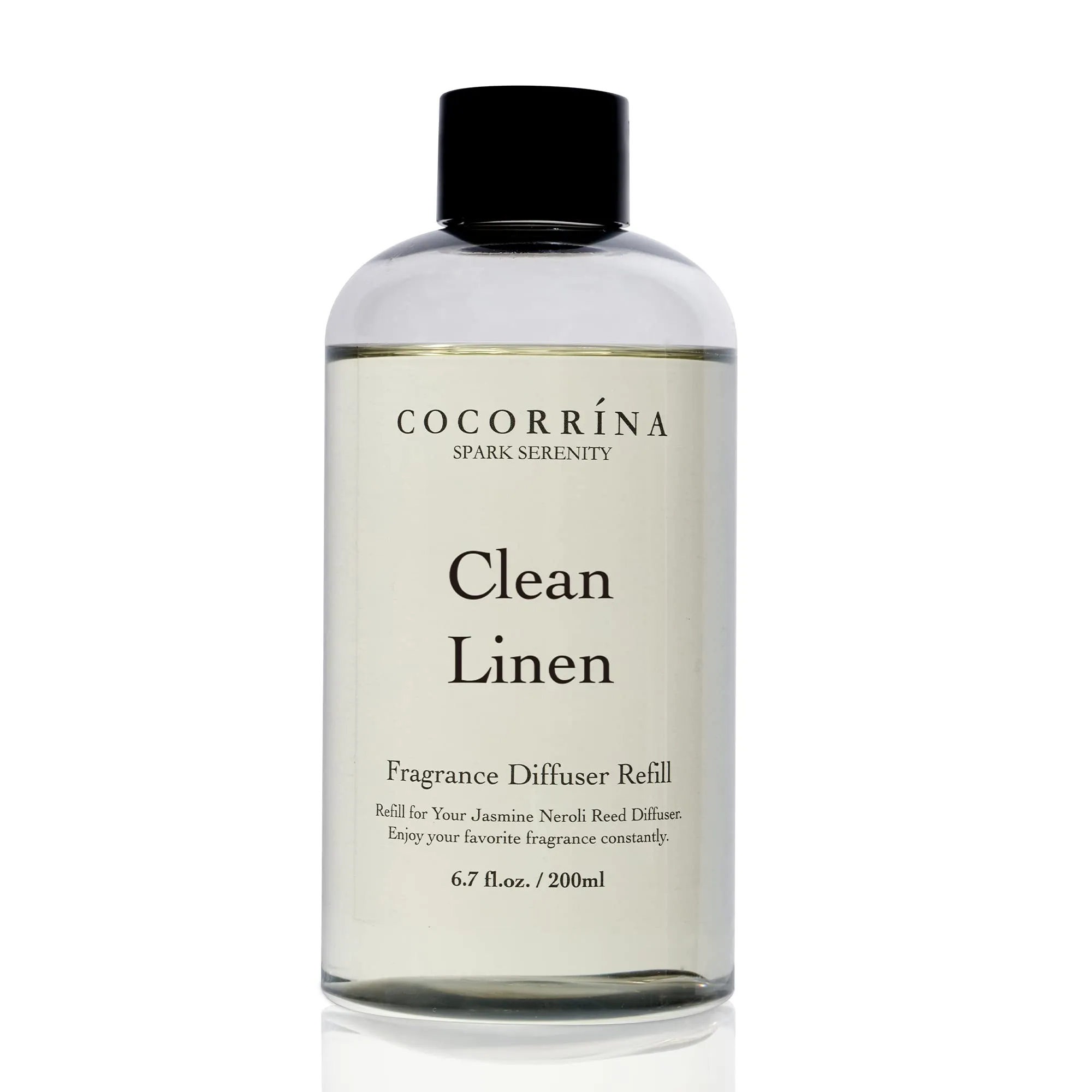COCORRÍNA Ricarica Diffusore Ambiente Clean Linen, 200ml con 8 Bastoncini - immagine 1