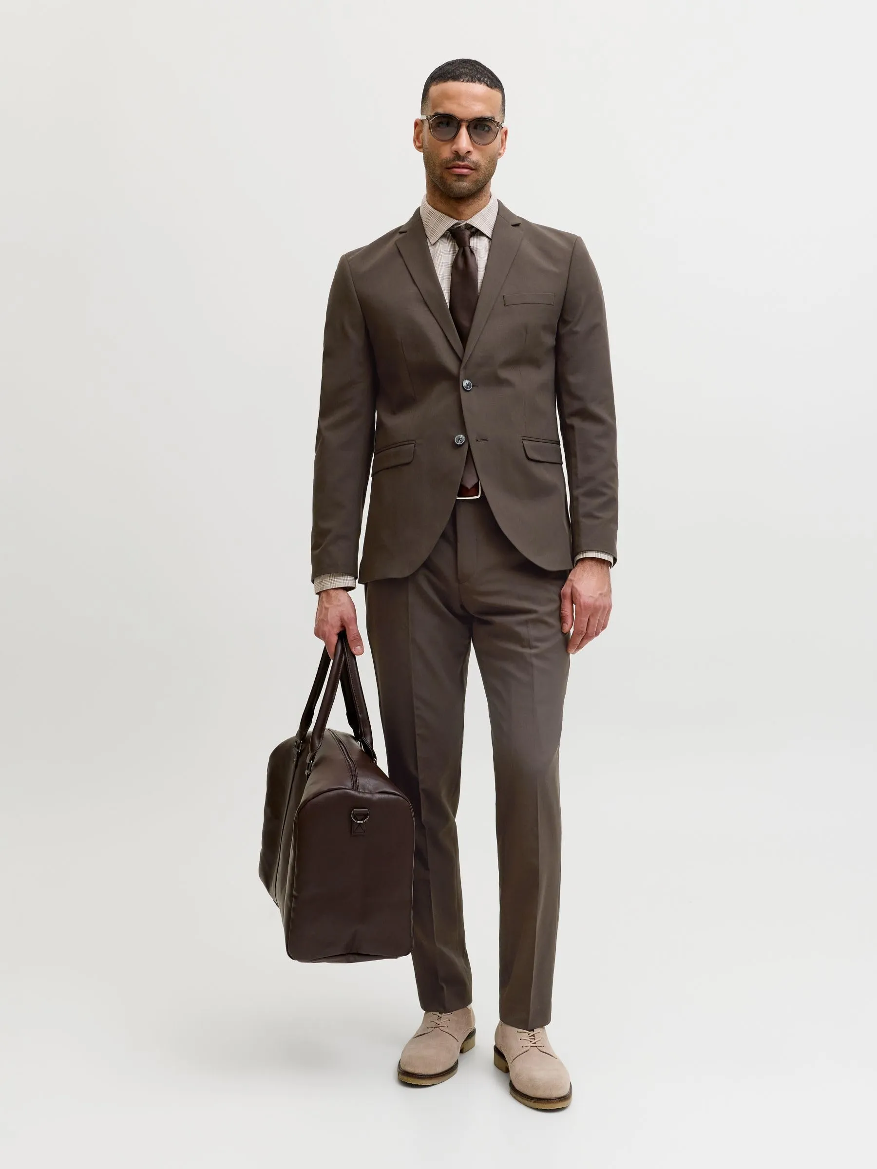 Jack & Jones JPRFRANCO Completo Super Slim Fit Marrone 46 - immagine 2