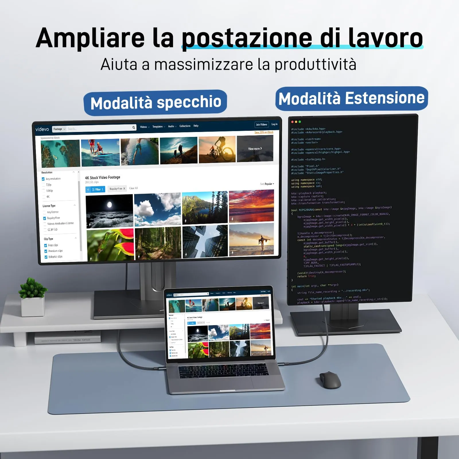 Acer Cavo USB-C a HDMI 4K@60Hz Thunderbolt 3/4 HDMI 2.0, 2m - immagine 3