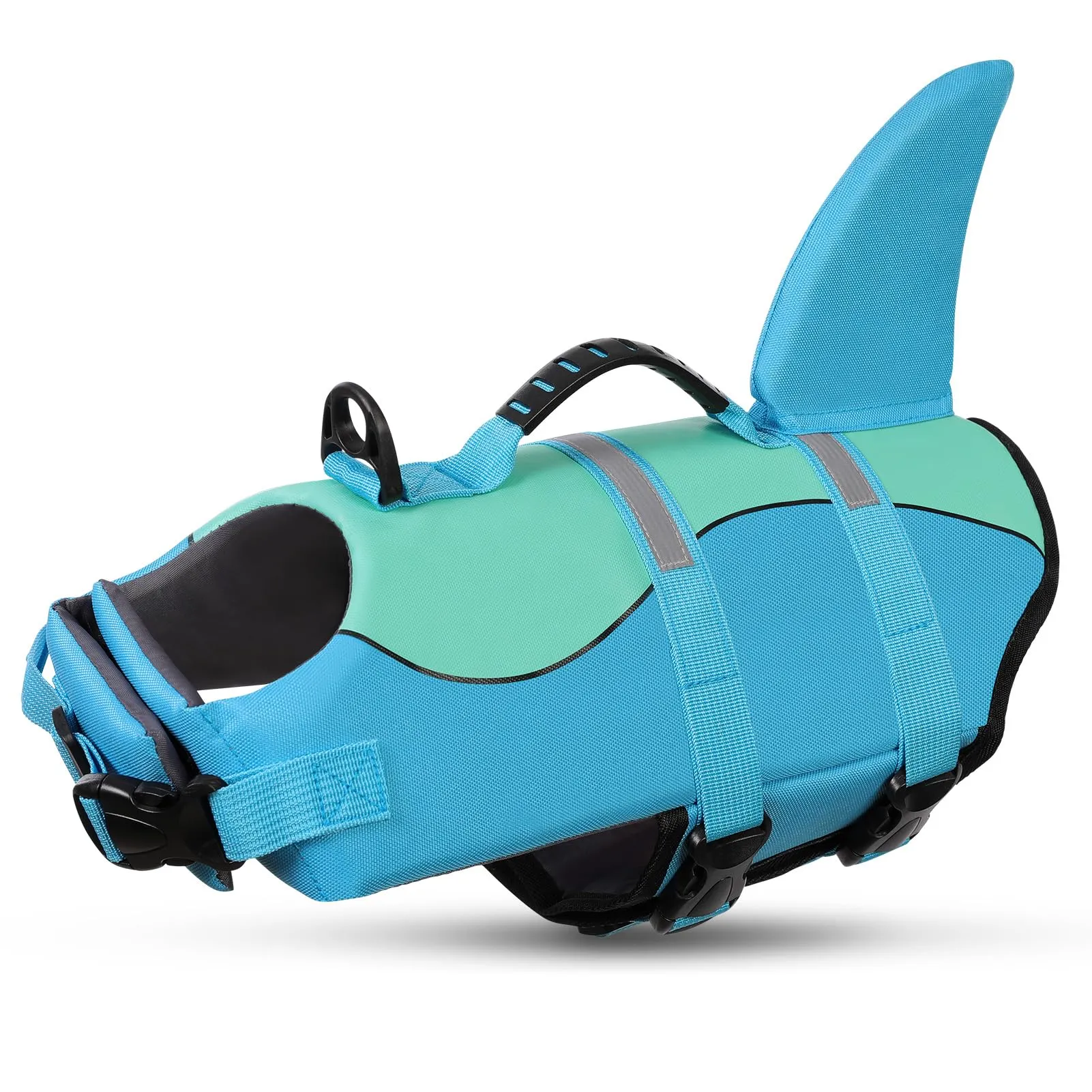 Queenmore Giubbotto Salvagente per Cani, Ripstop, Taglia L, Poolblue - immagine 1