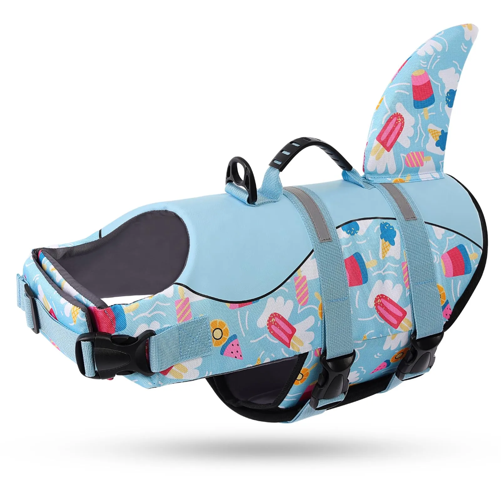 Queenmore Salvagente Cane Squalo, Taglia XL, Babyblue - immagine 1